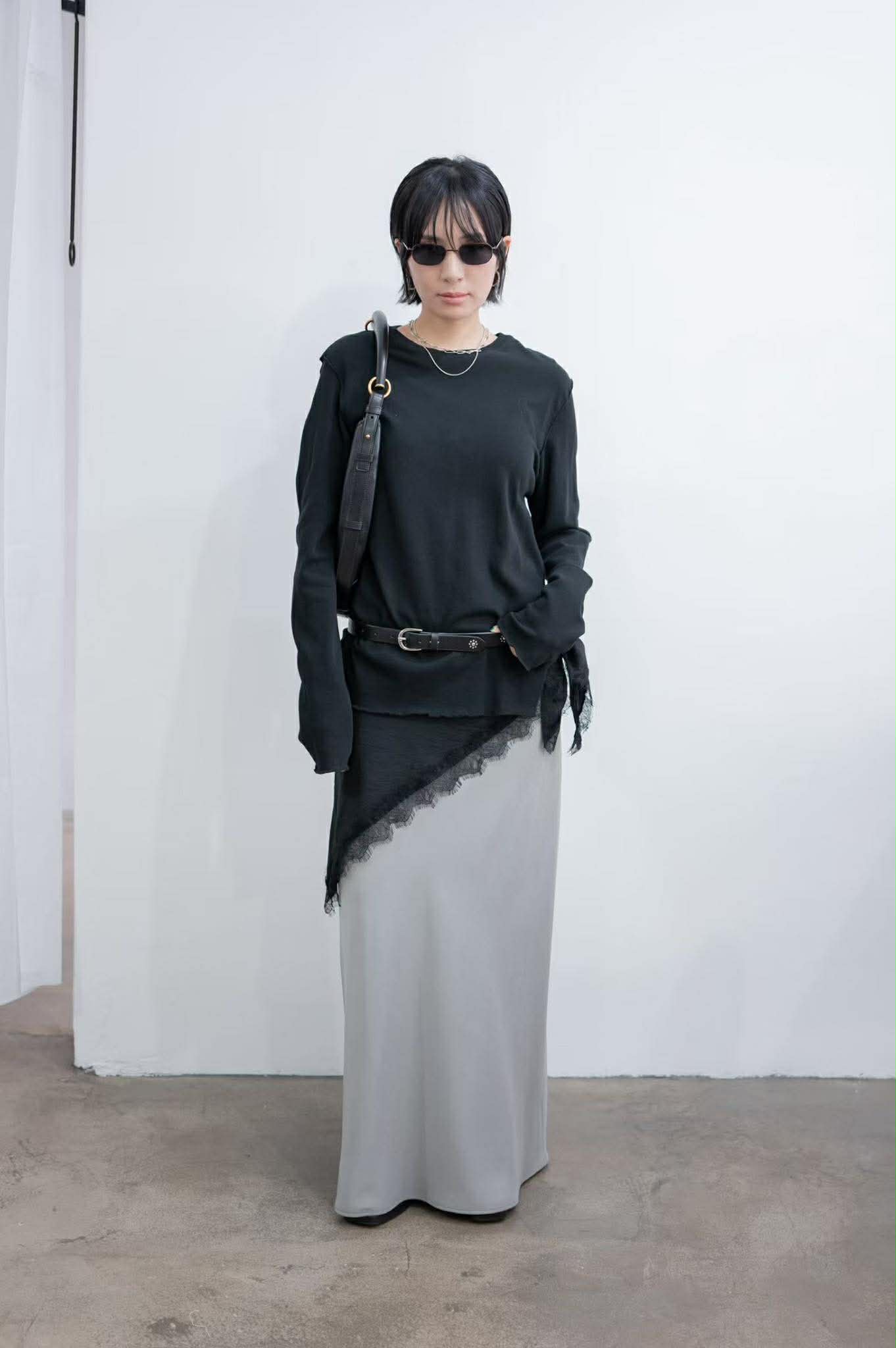 拼接蕾絲三角巾 ( 3色 )17