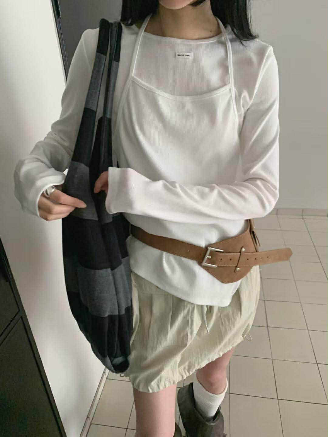 翻蓋小包造型腰帶 ( 2色 )3