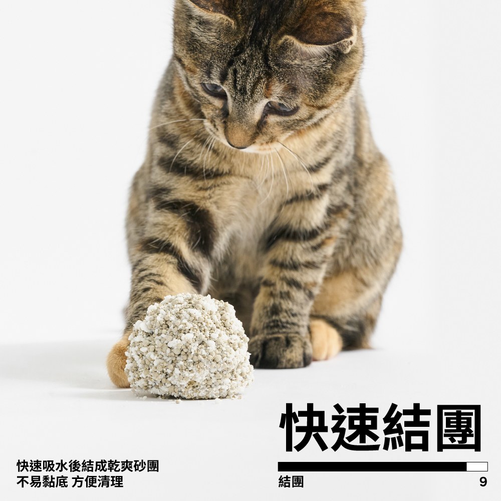木薯礦砂 40%:60% 混合貓砂4包入3
