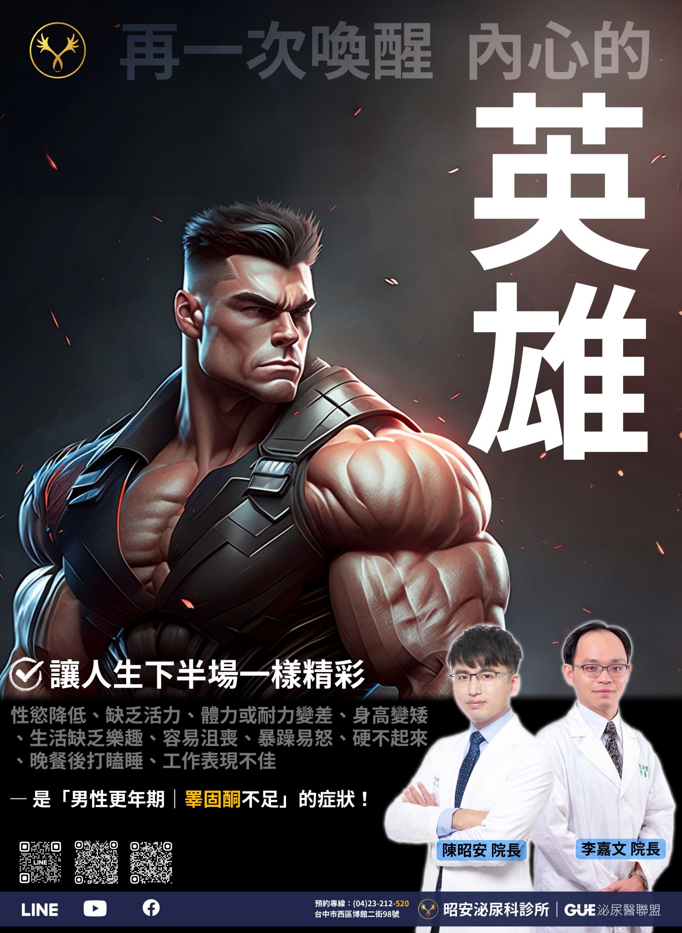男性荷爾蒙與勃起功能評估衛教