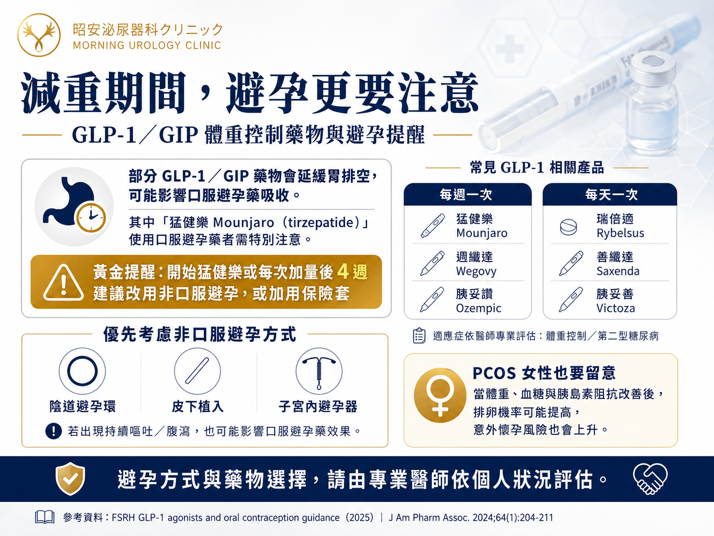 Implanon易貝儂長效皮下植入劑-女性隱密避孕首選 昭安泌尿科診所提供原廠Implanon NXT易貝儂長效皮下植入劑,專為女性避孕設計。圖解三大優勢:原廠來源清楚安心施作、隱密便利不影響日常作息、由醫師依個人狀況進行專業評估與植入。
