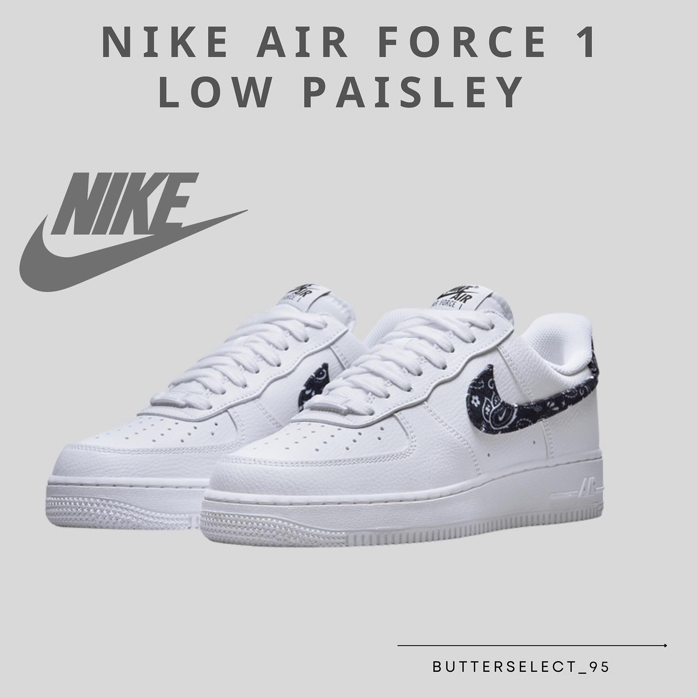 Nike Air Force 1 Low Paisley 變形蟲| 所有商品All - 奶油潮玩事物所