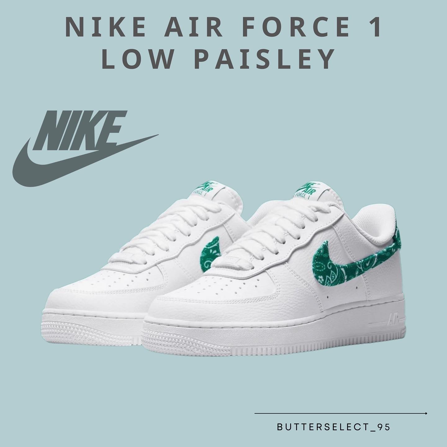 Nike Air Force 1 Low Paisley 變形蟲