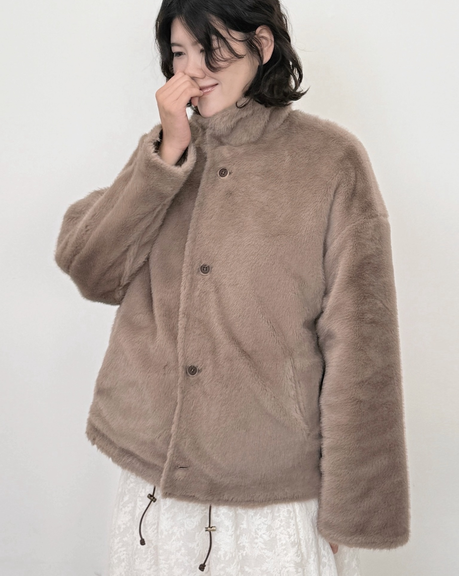 2way毛皮夾克-咖4