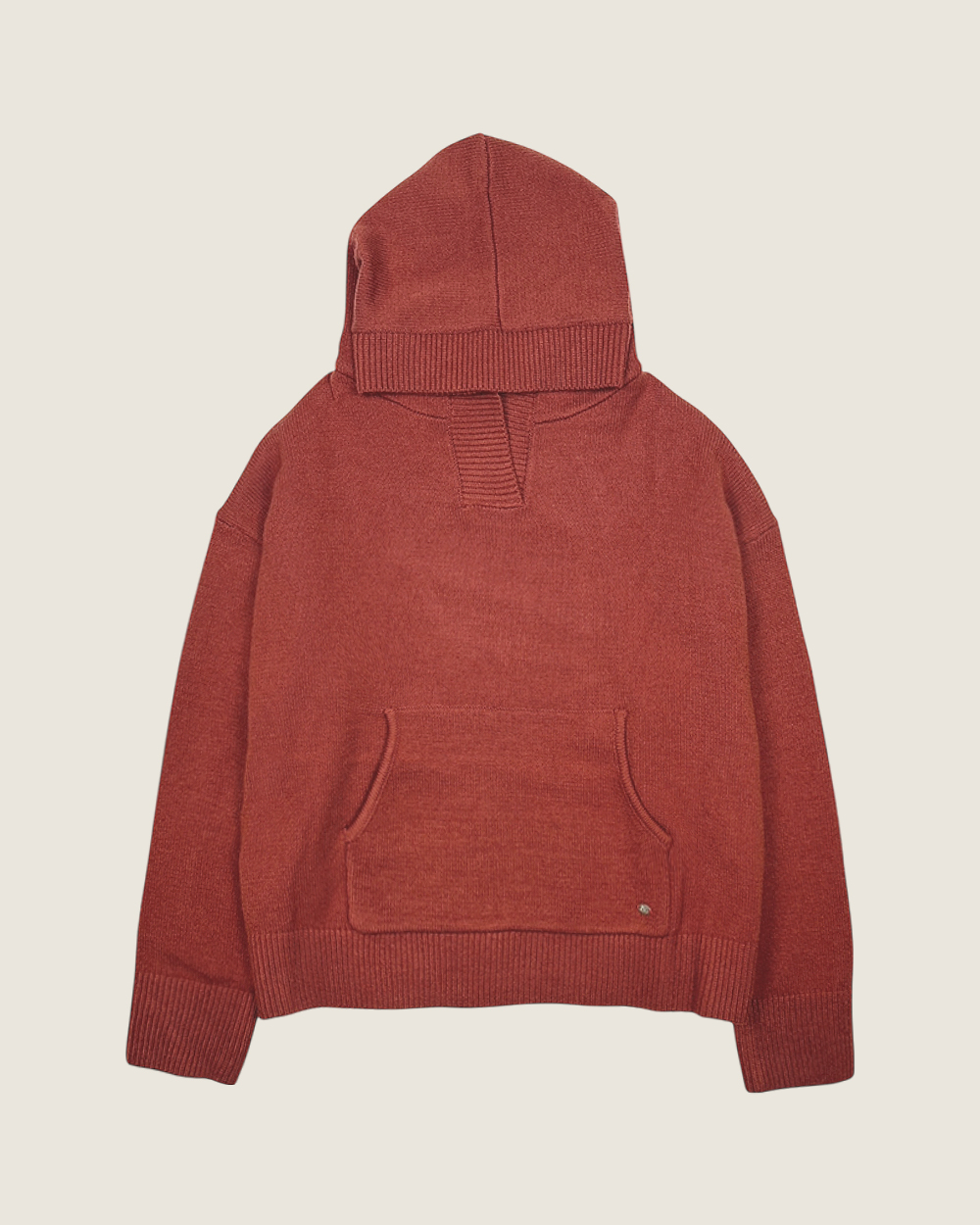 witharch抗起球連帽大學t-紅7