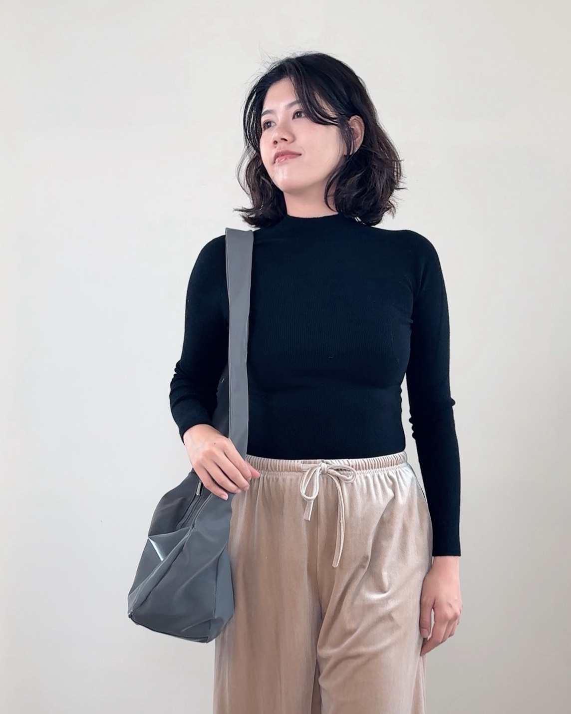 2way光澤側背包-灰2