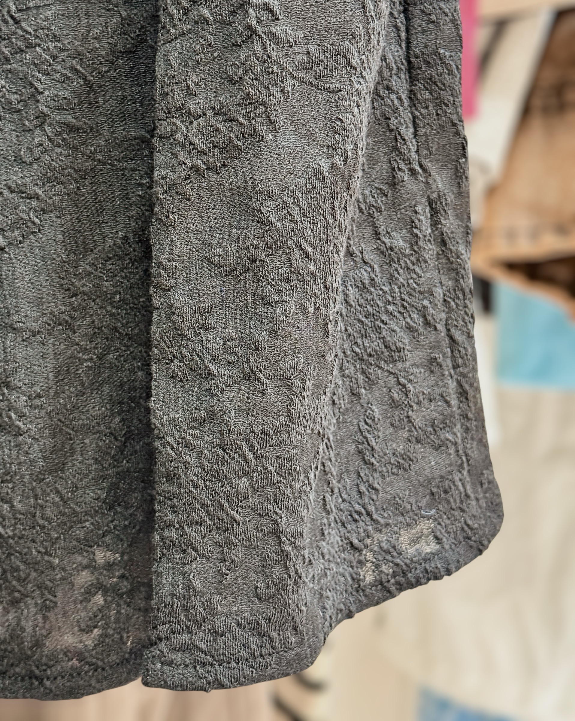 法式蕾絲鬆緊萬能裙-黑6