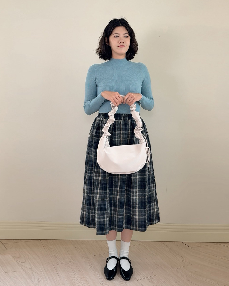 2way光澤側背包-杏3