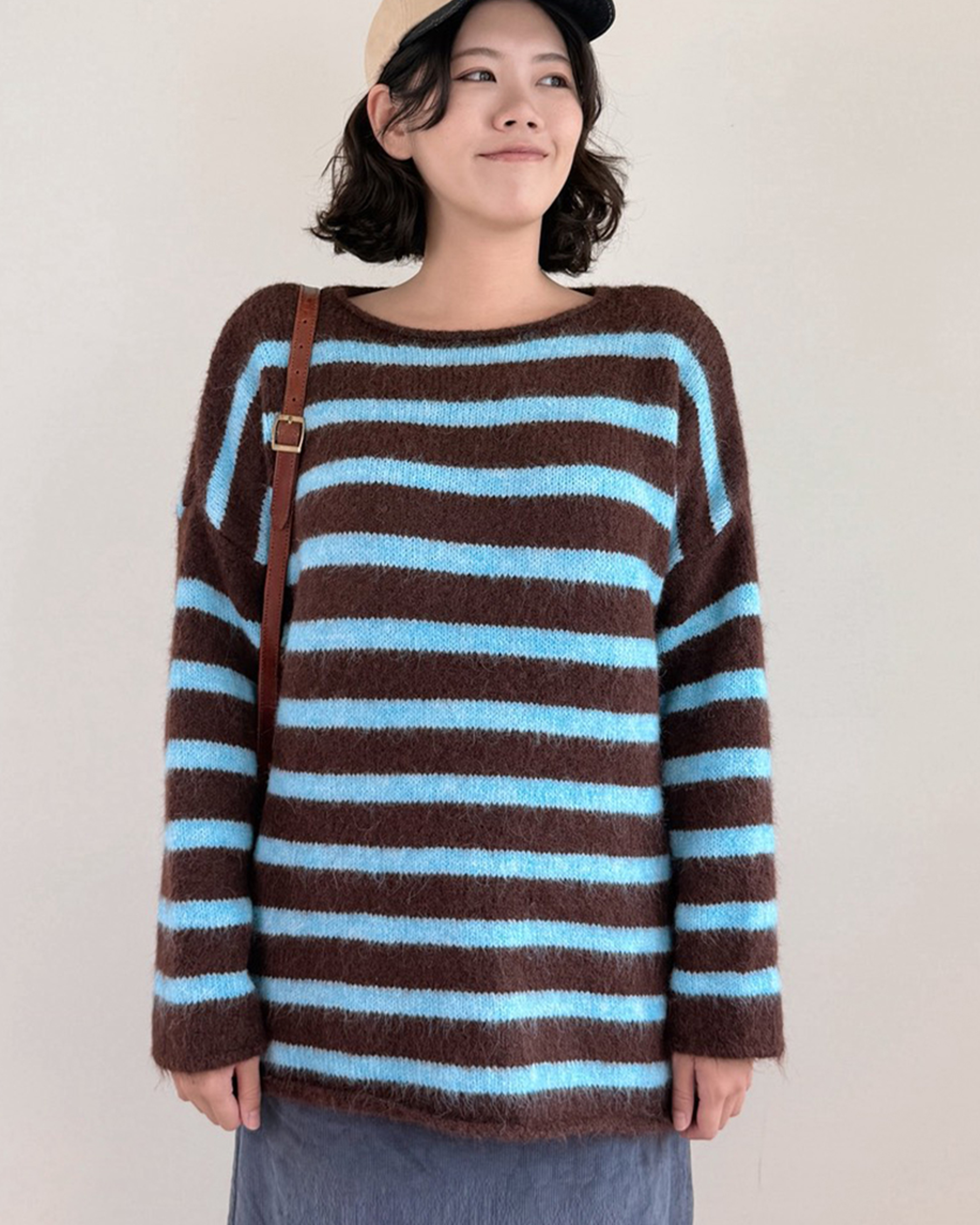 復古條紋毛衣