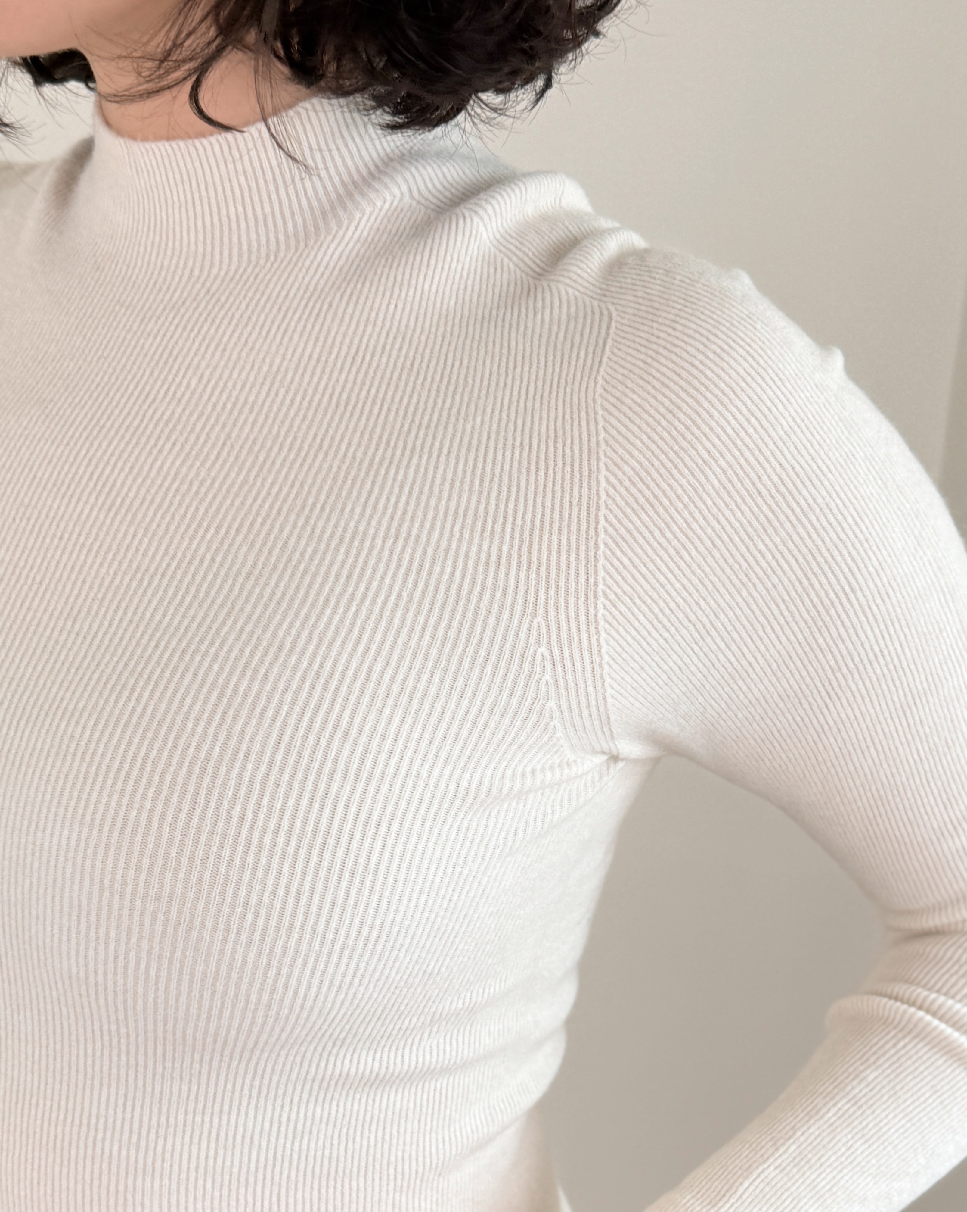 3D小立領上衣-杏2