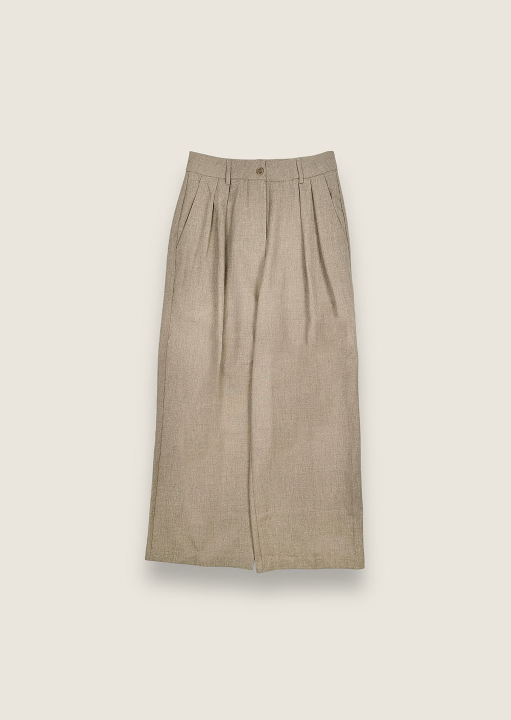 雙摺毛呢西裝褲