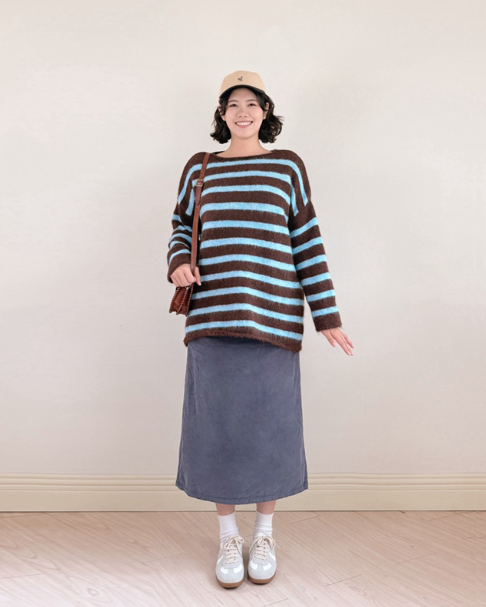 復古條紋毛衣4