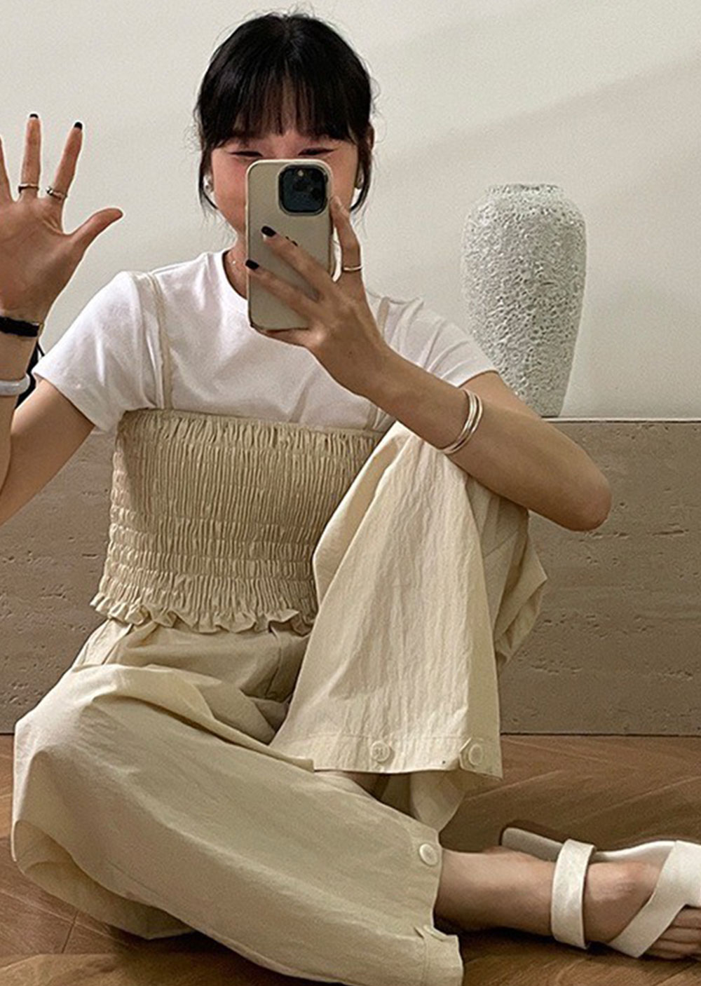 棉質設計感吊帶背心4