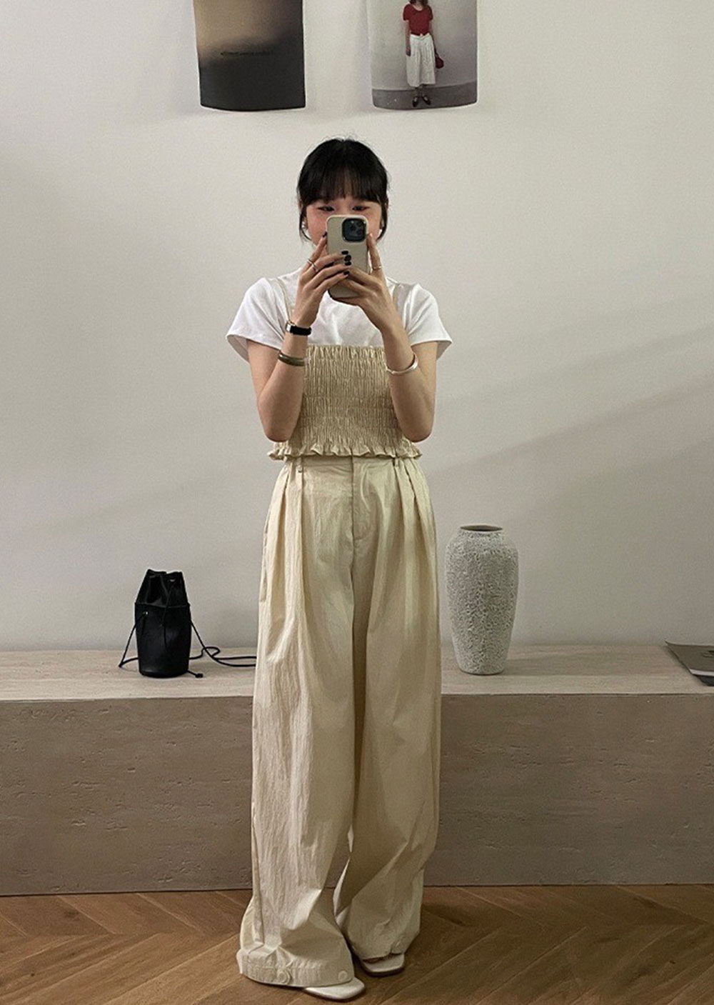 棉質設計感吊帶背心3