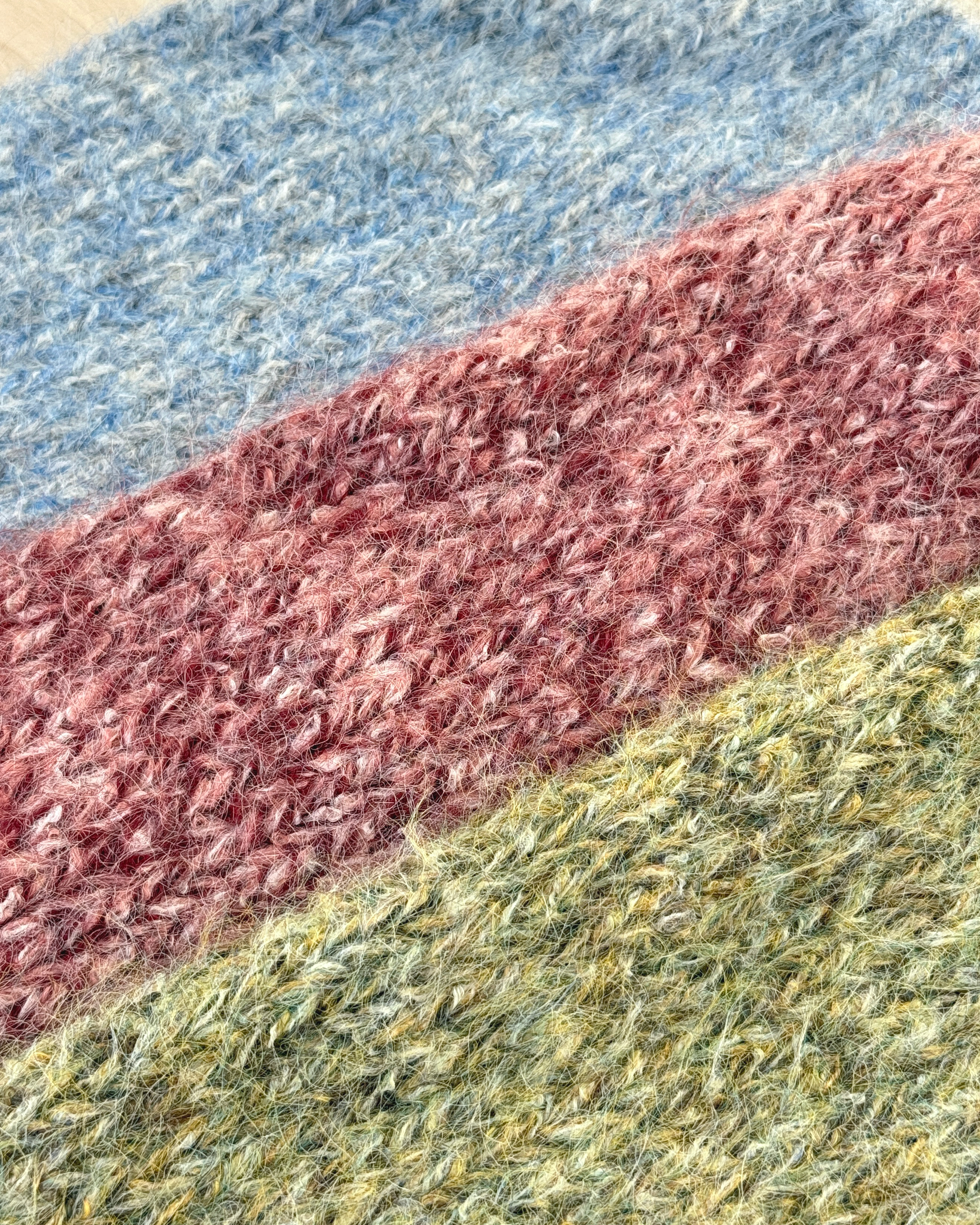 V領花紗羊毛衣-綠4