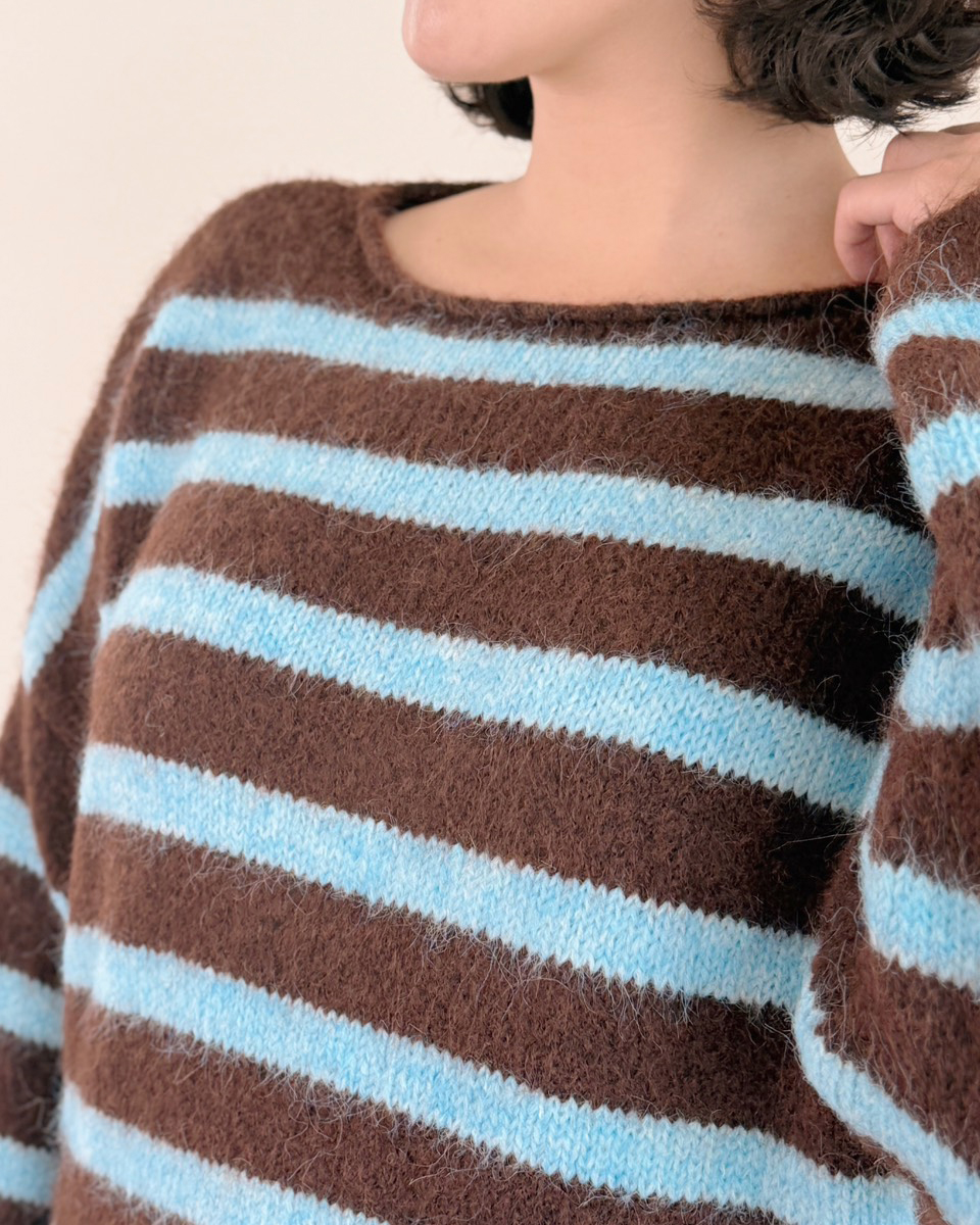 復古條紋毛衣6