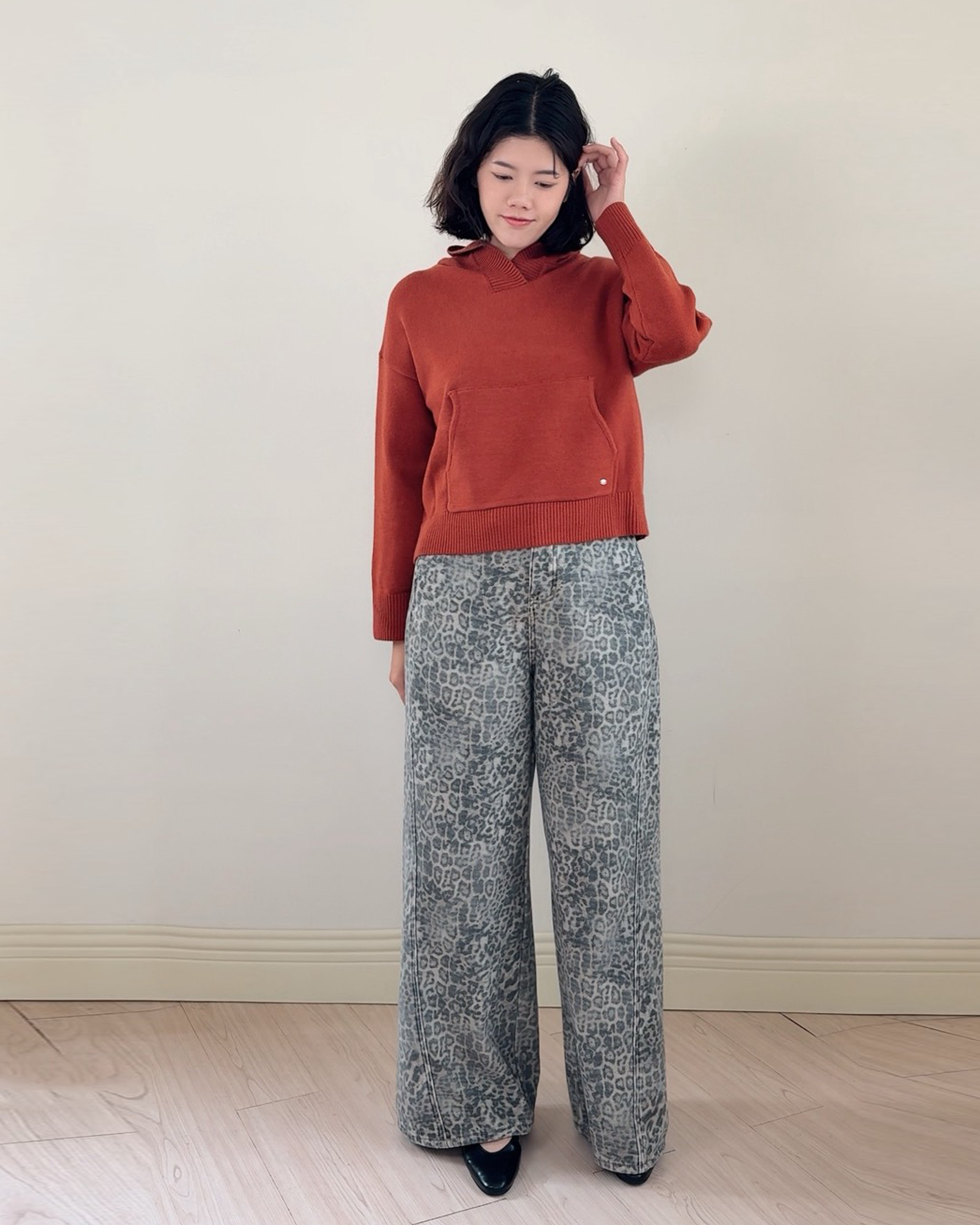 witharch抗起球連帽大學t-紅6