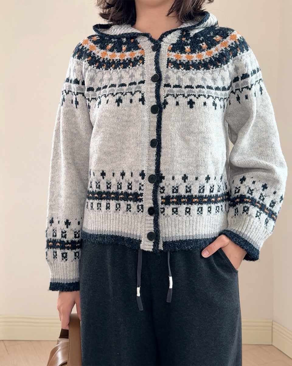 毛呢鬆緊彎刀褲-深灰5