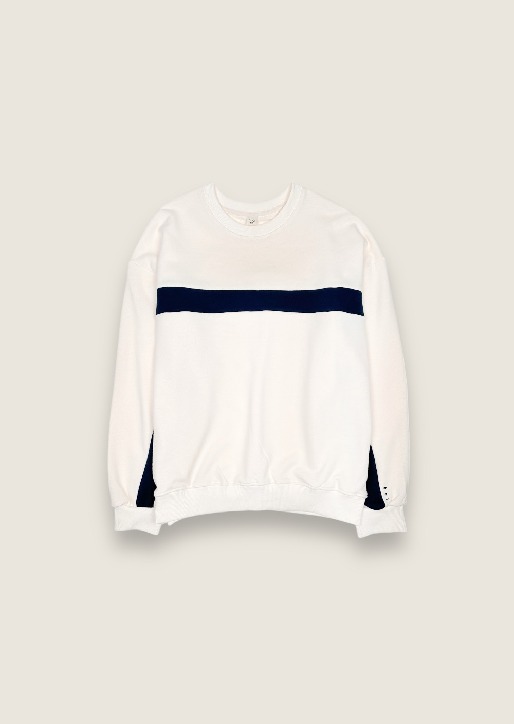 韓國圓領撞色大學tee