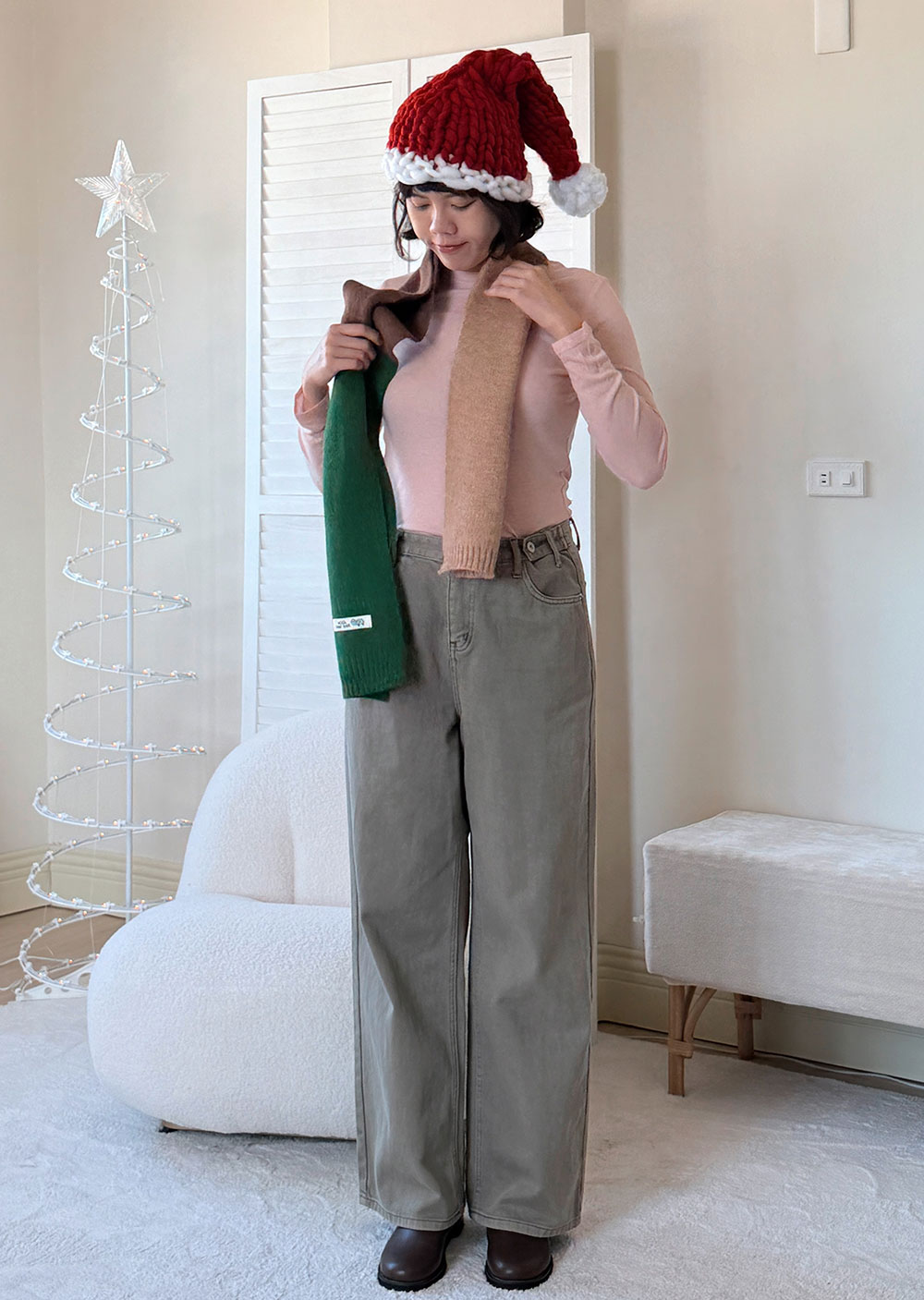 北歐粗針聖誕帽5