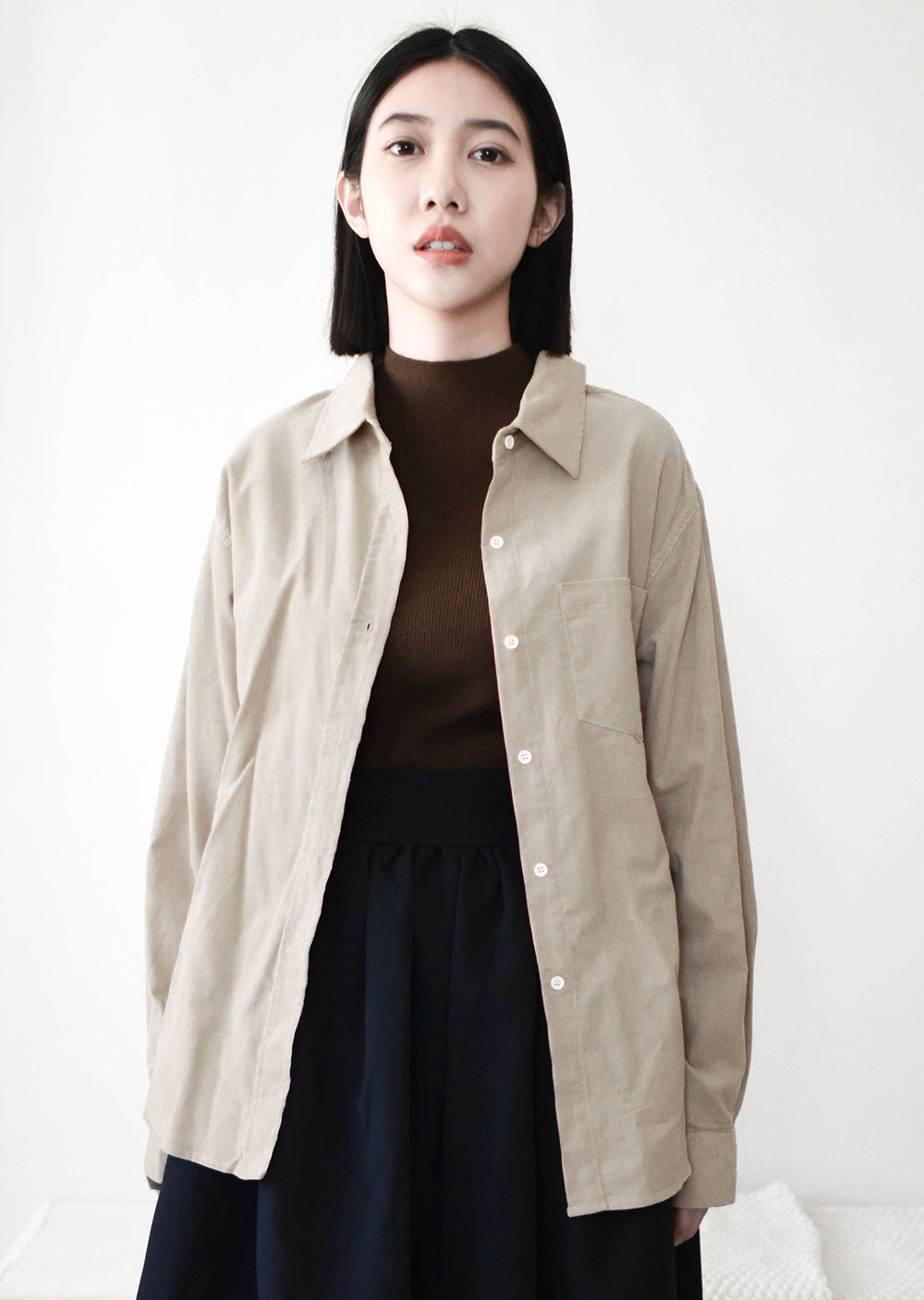 純棉燈心絨襯衫2