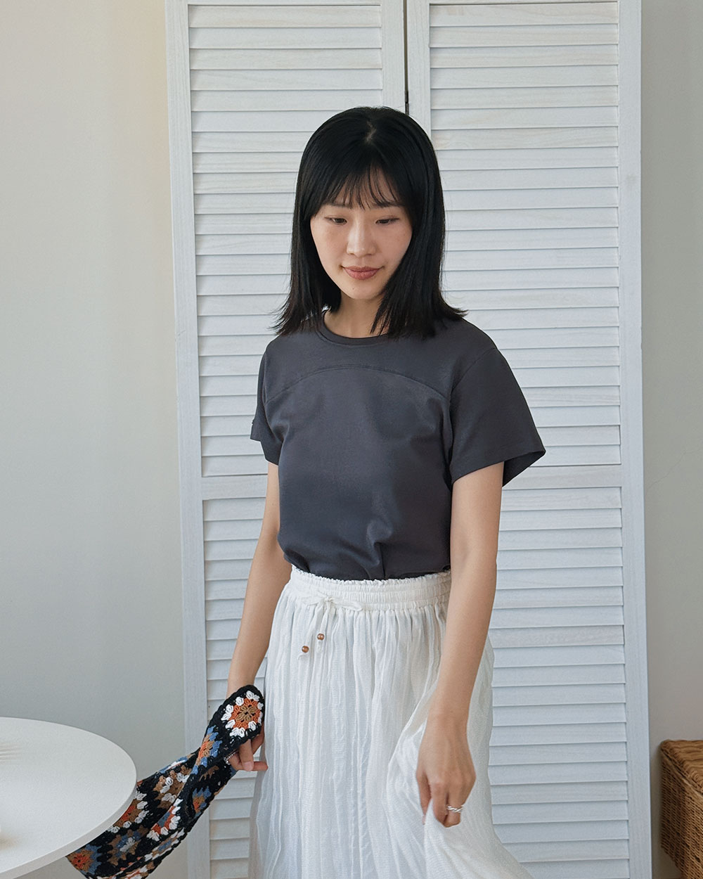 witharch莫代爾弧線tee-深灰1