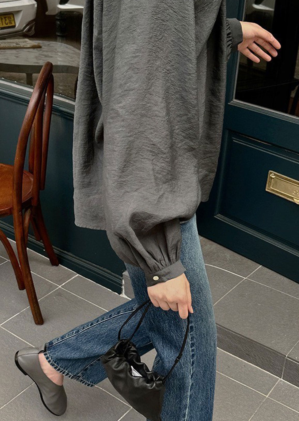 典雅微光澤扣衫4