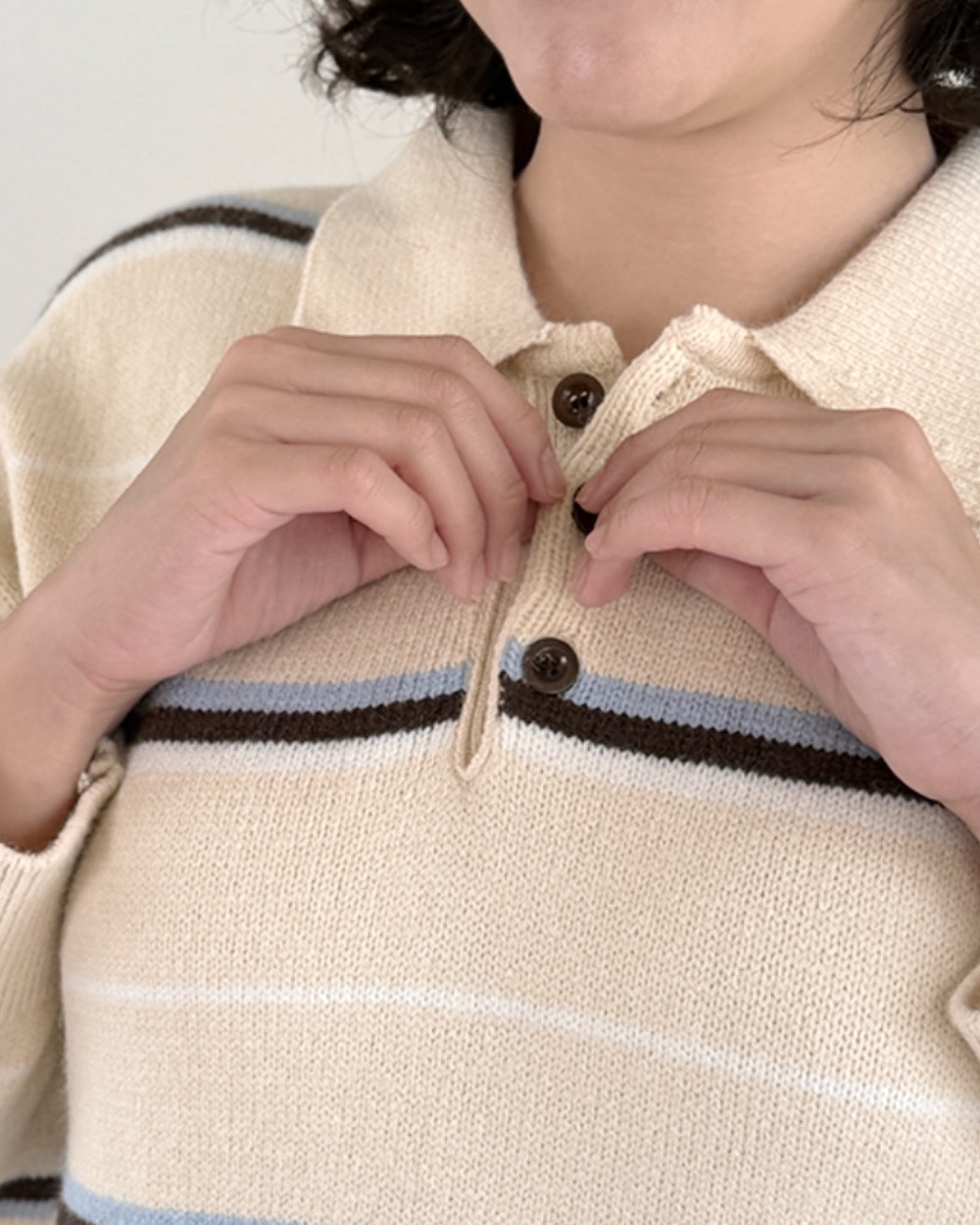 POLO領條紋毛衣5