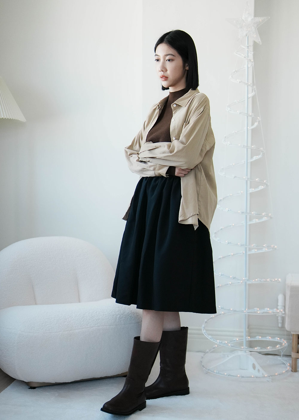 純棉燈心絨襯衫6