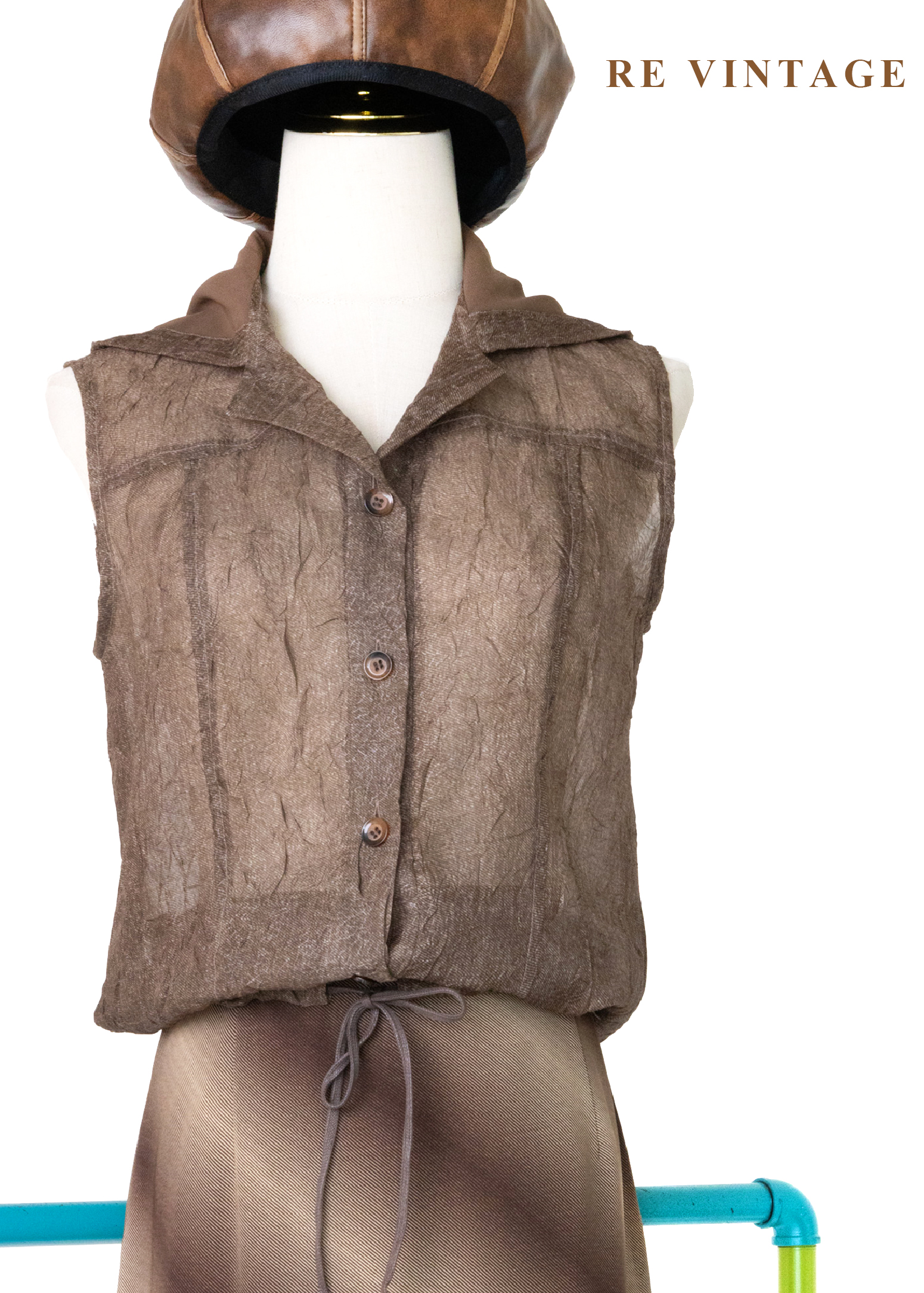 地質探險家壓褶連帽背心