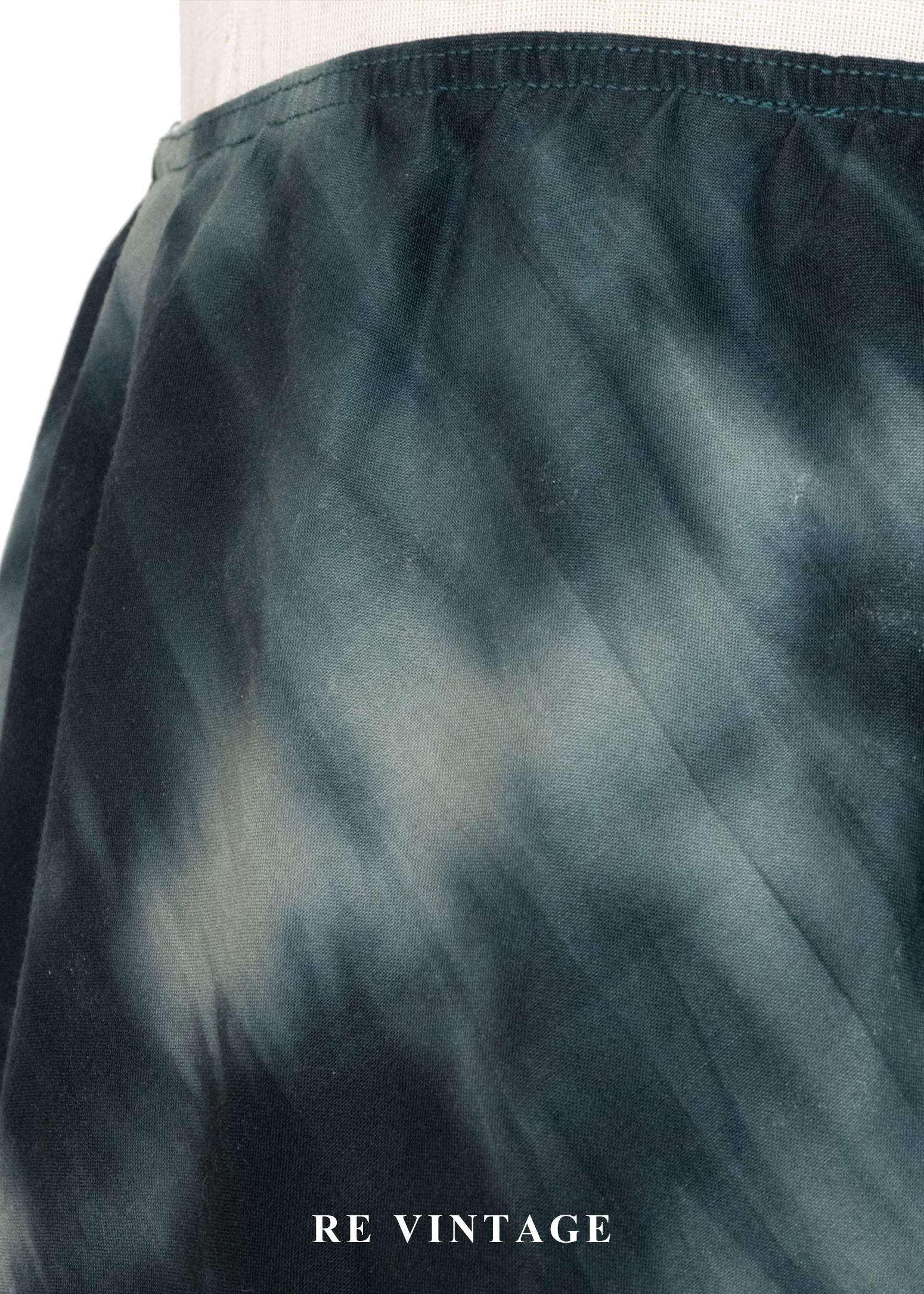 水墨綠迷蹤中長裙(22-29")4