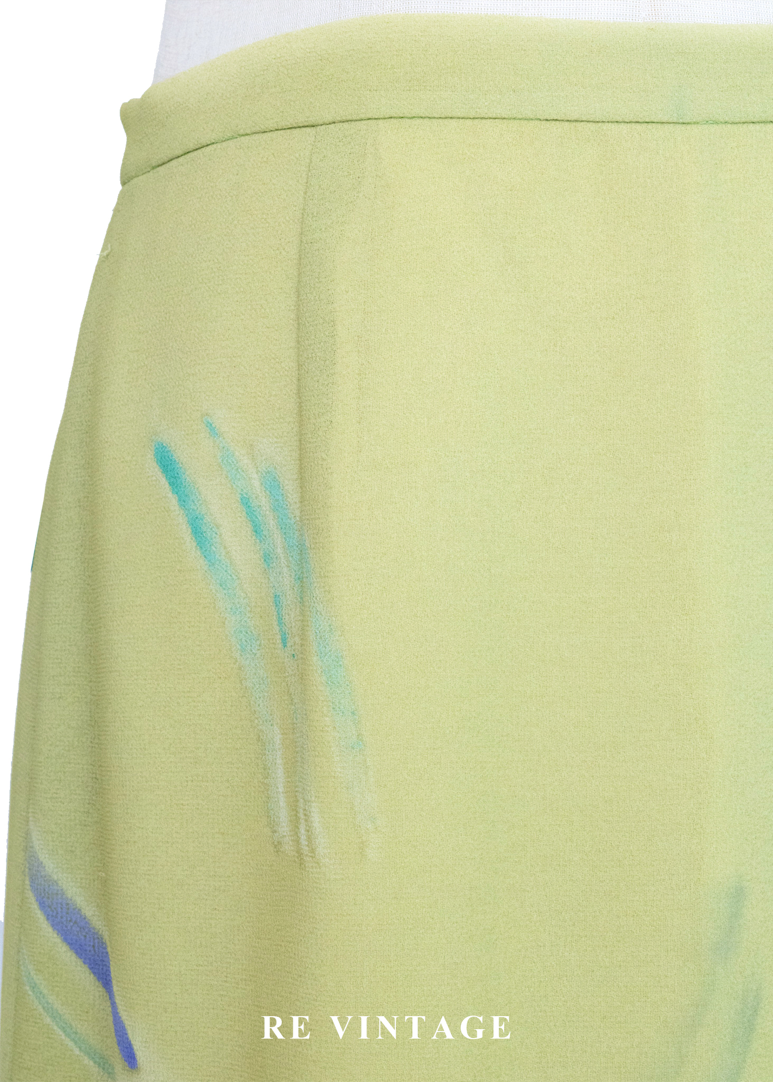 莫內花園的羽毛風筆藝術噴彩長裙(27")5