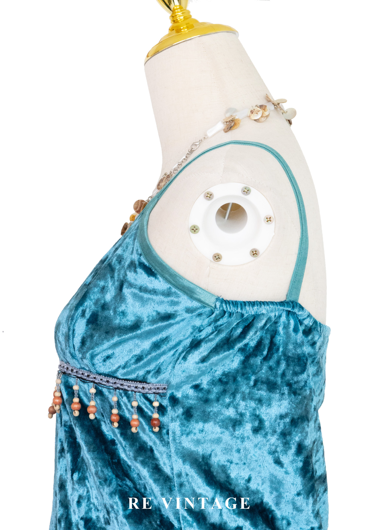 異國舞姬搖動木珠絨布背心8