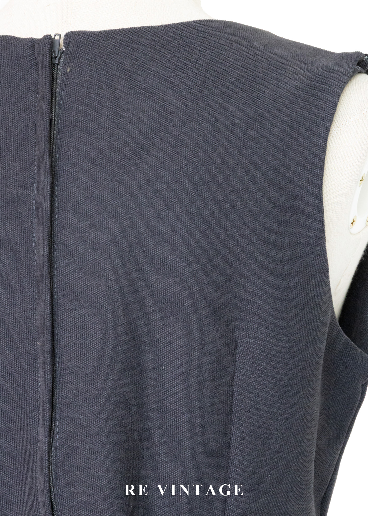 質感單品 - 詩意刺繡花卉深灰色秋冬洋裝13