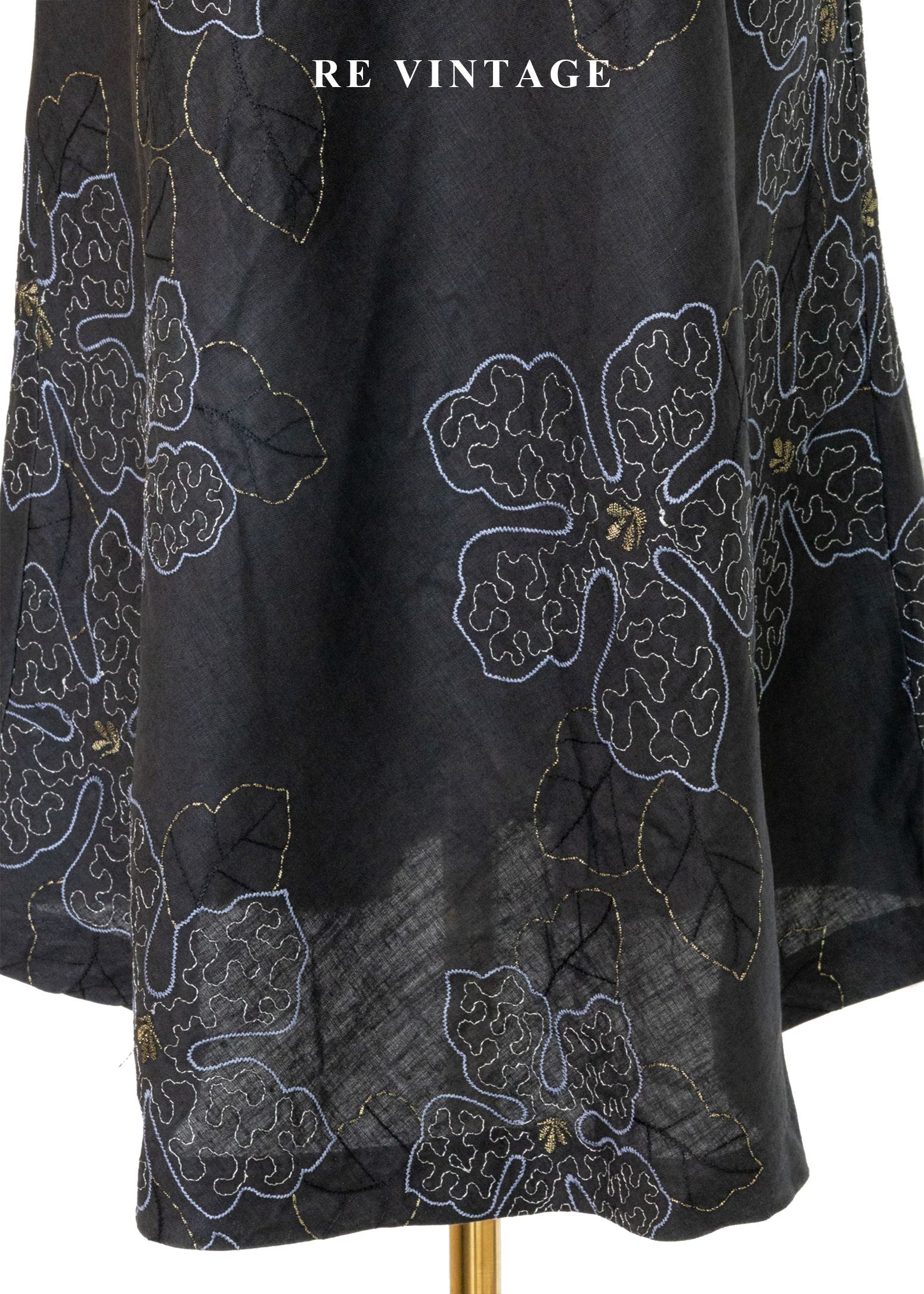 華麗金銀刺繡花花美裙 (30")6