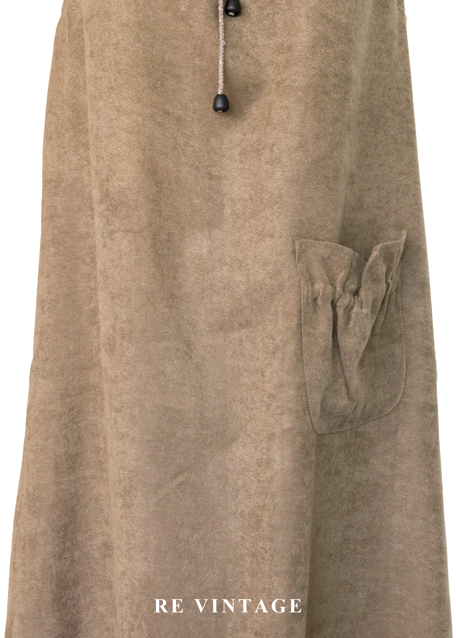 Sand Muse 抽繩花朵領口法式輕鬆洋裝4