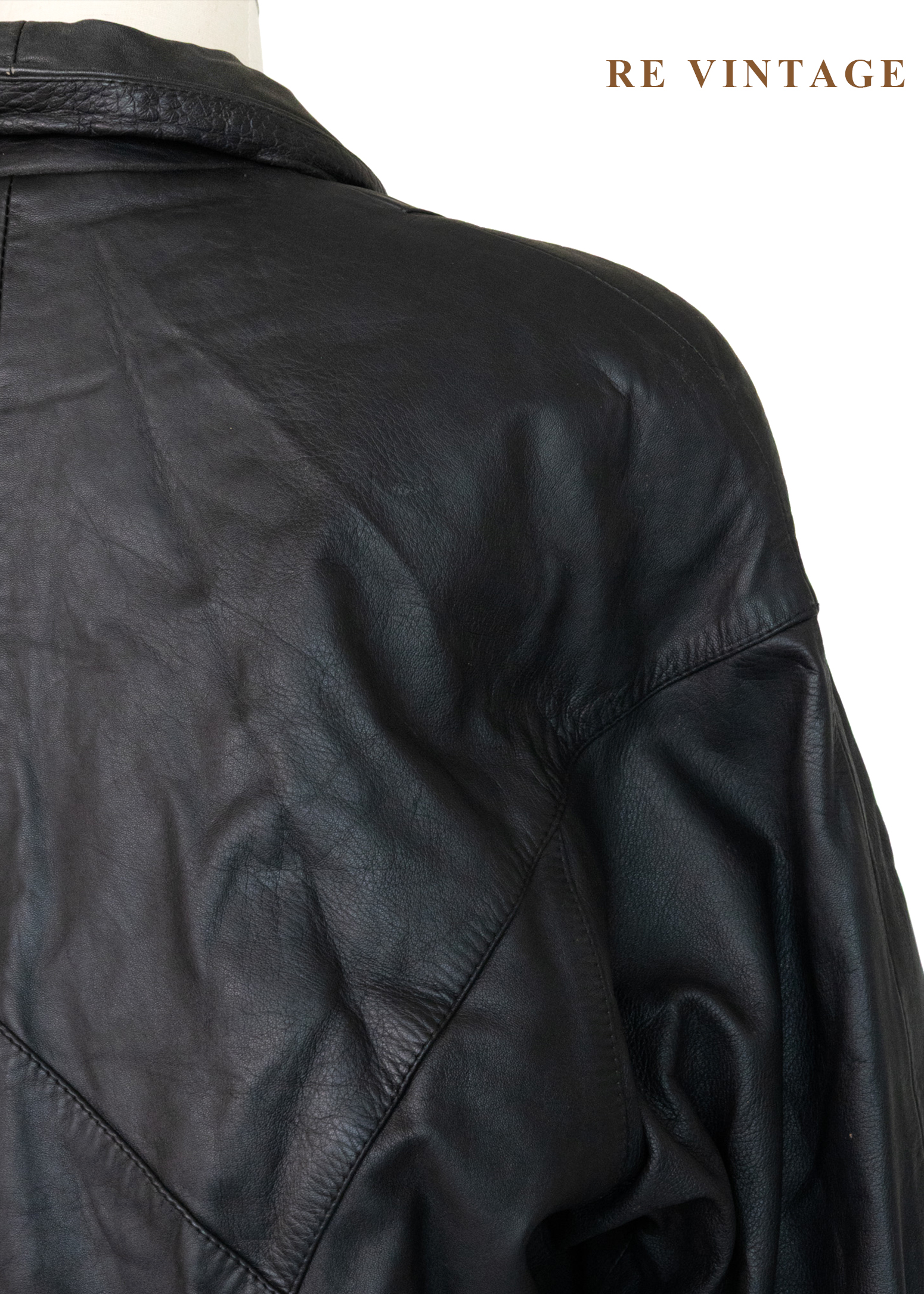 必備單品 - 率性廓形束腰皮外套14