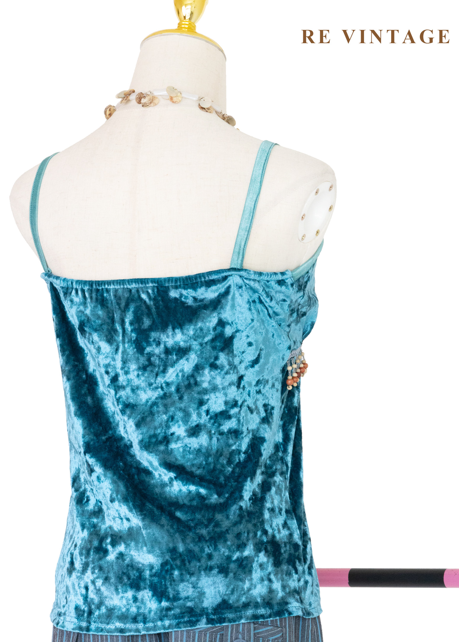 異國舞姬搖動木珠絨布背心10