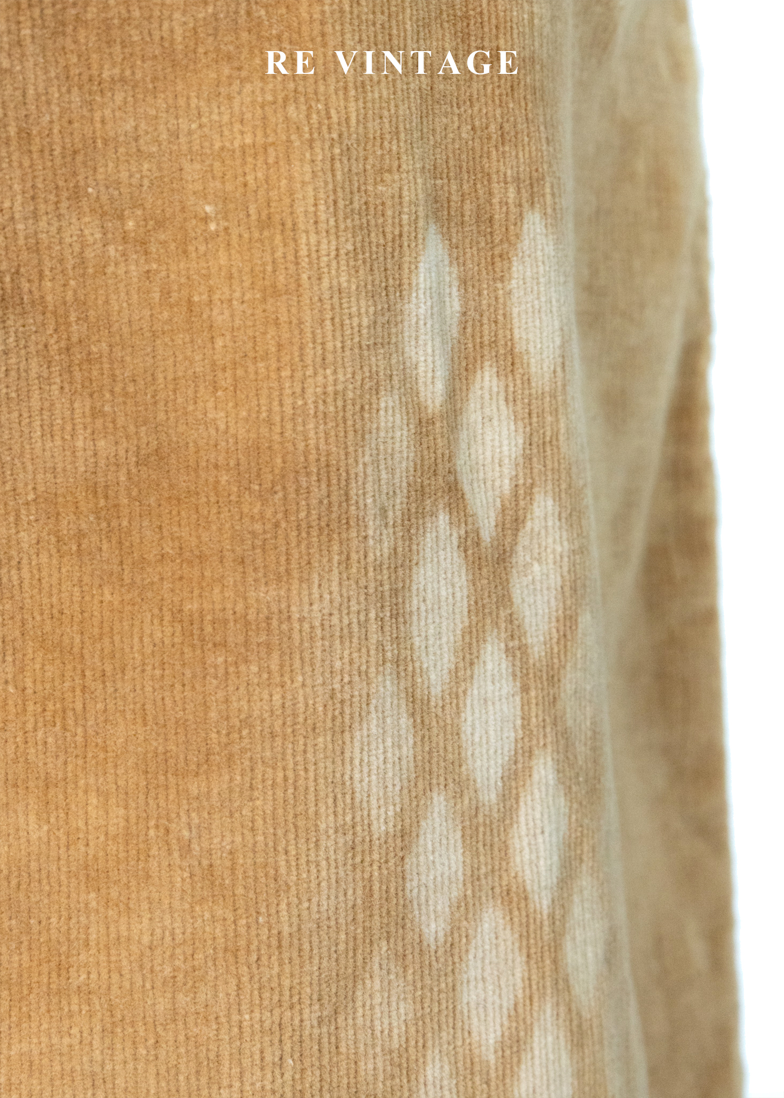 暖陽太妃糖流光格影燈芯絨及膝裙(29")6