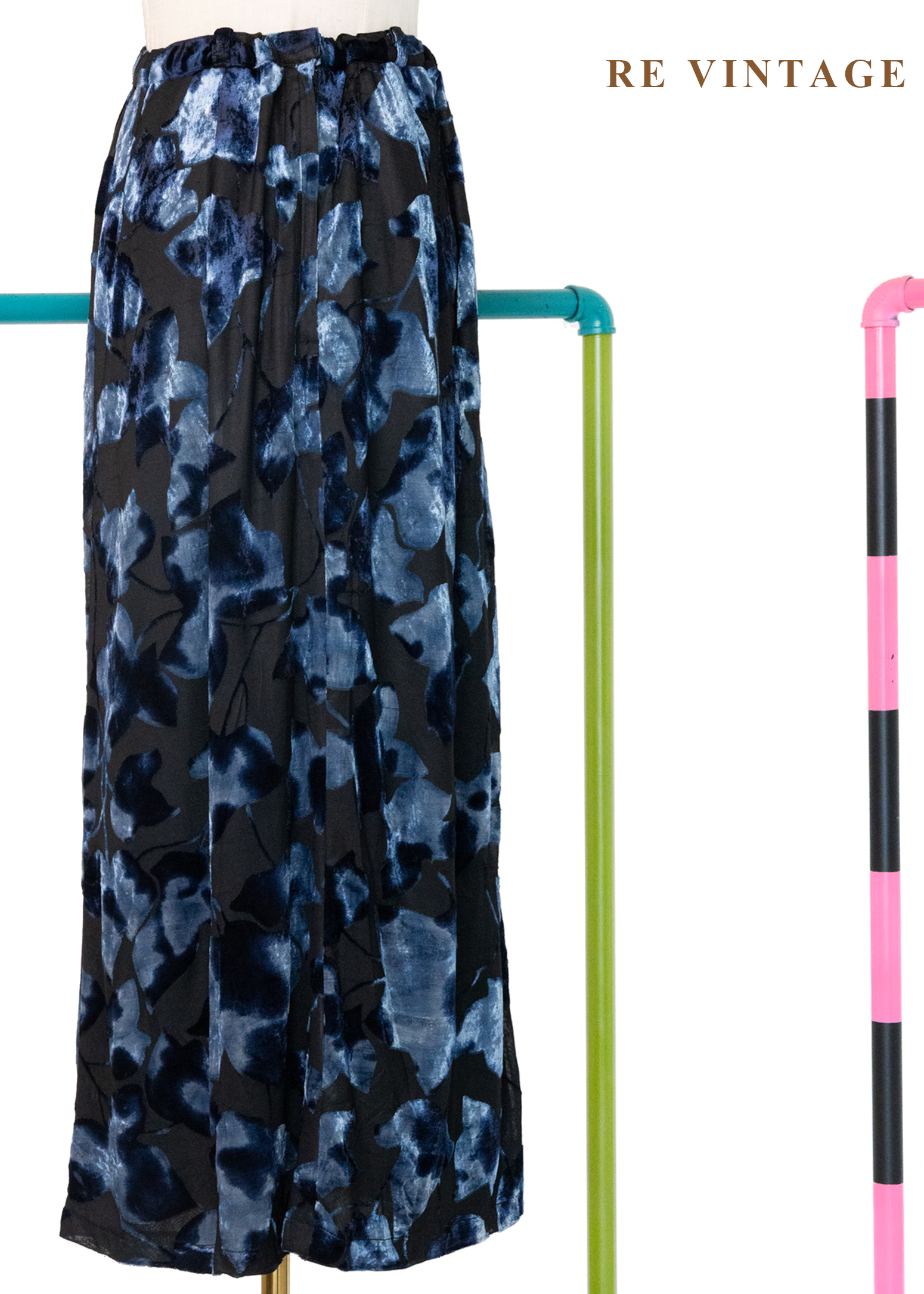 Ink Tide Blue 海潮夜色長裙(22-26")7