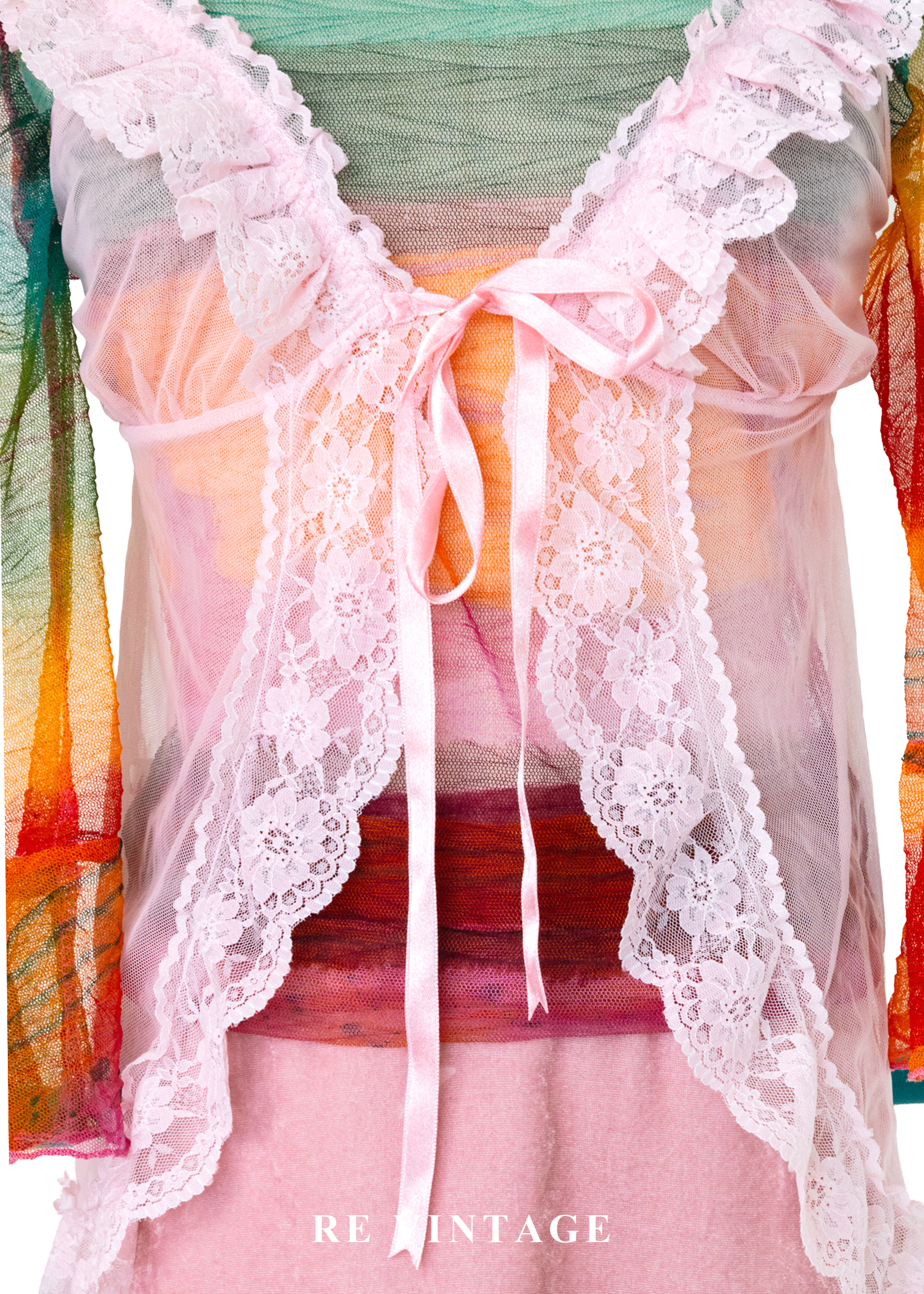 粉紅光的美夢蕾絲背心5