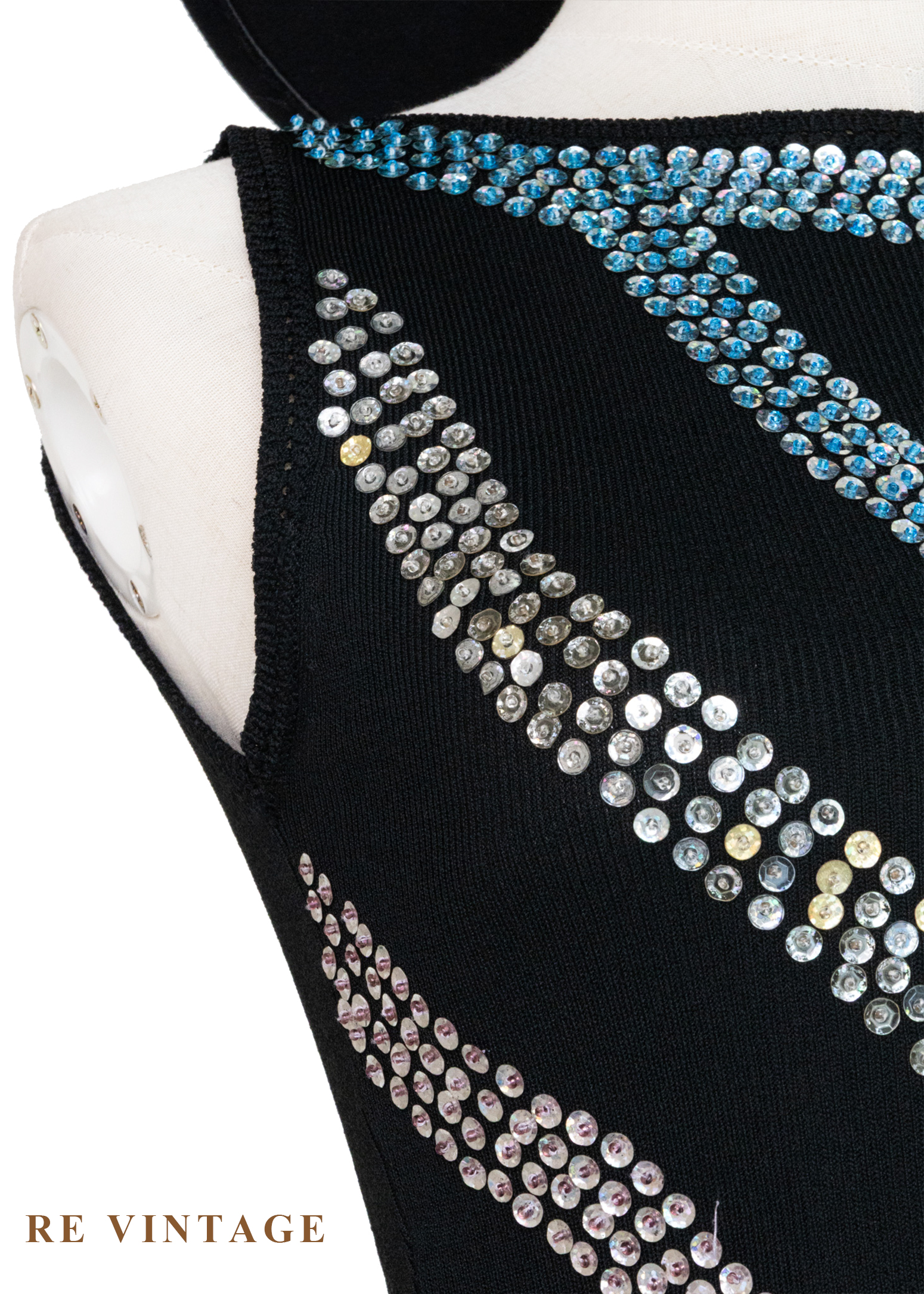 霓虹城市電流心跳針織背心5