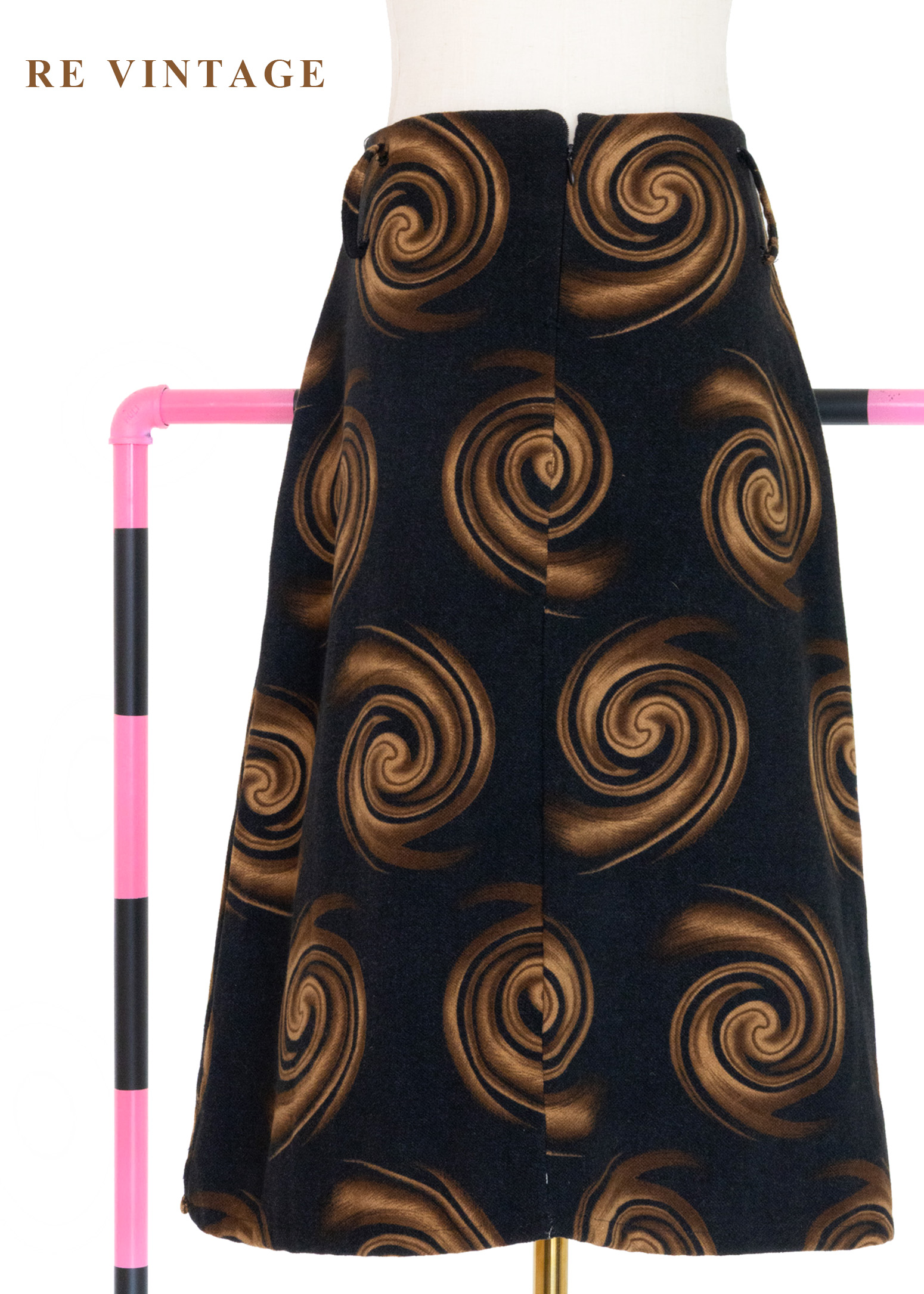 黑金宇宙漩渦秋冬美裙 (28")7