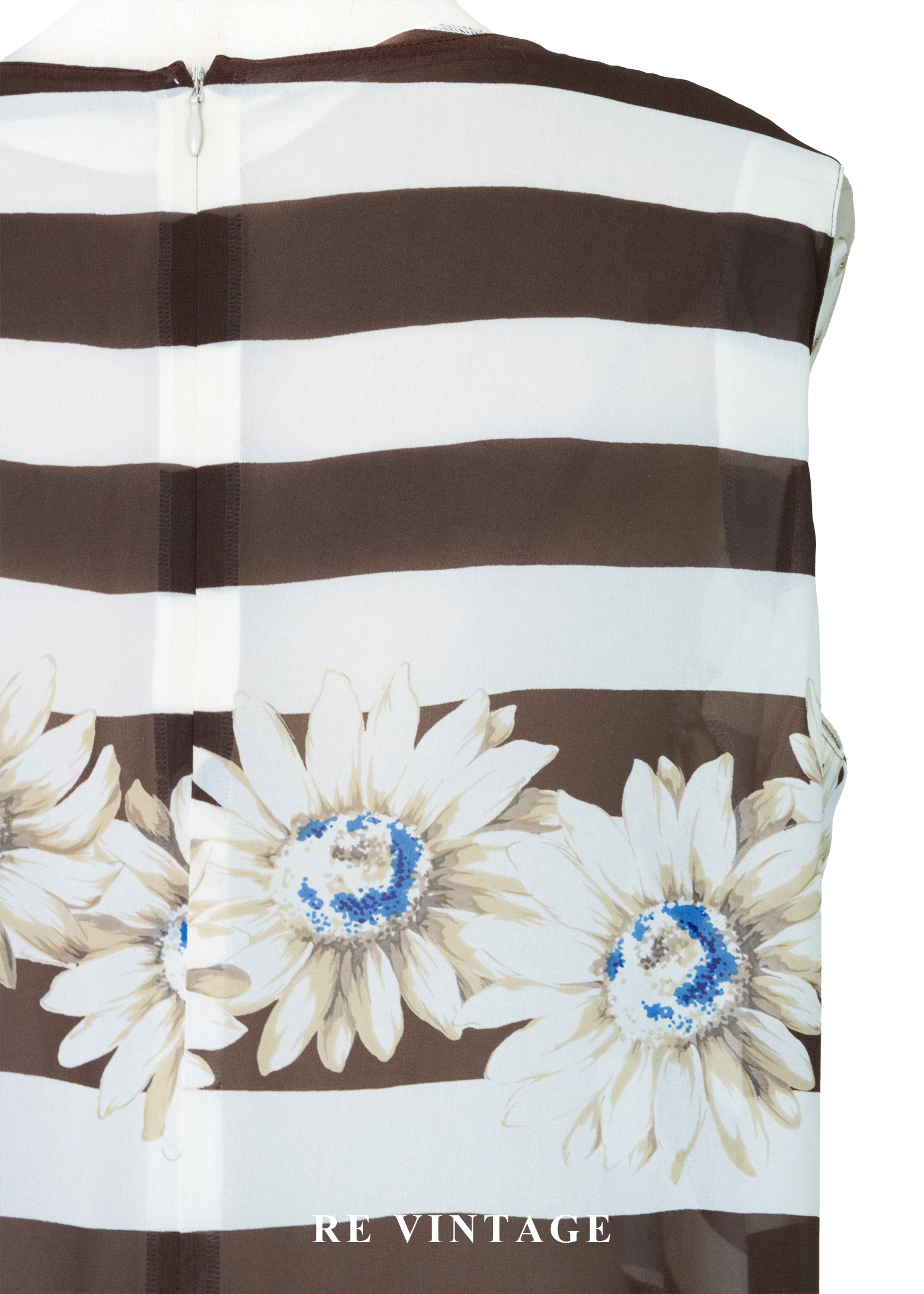 盛夏的影子- 向日葵花園條紋背心10