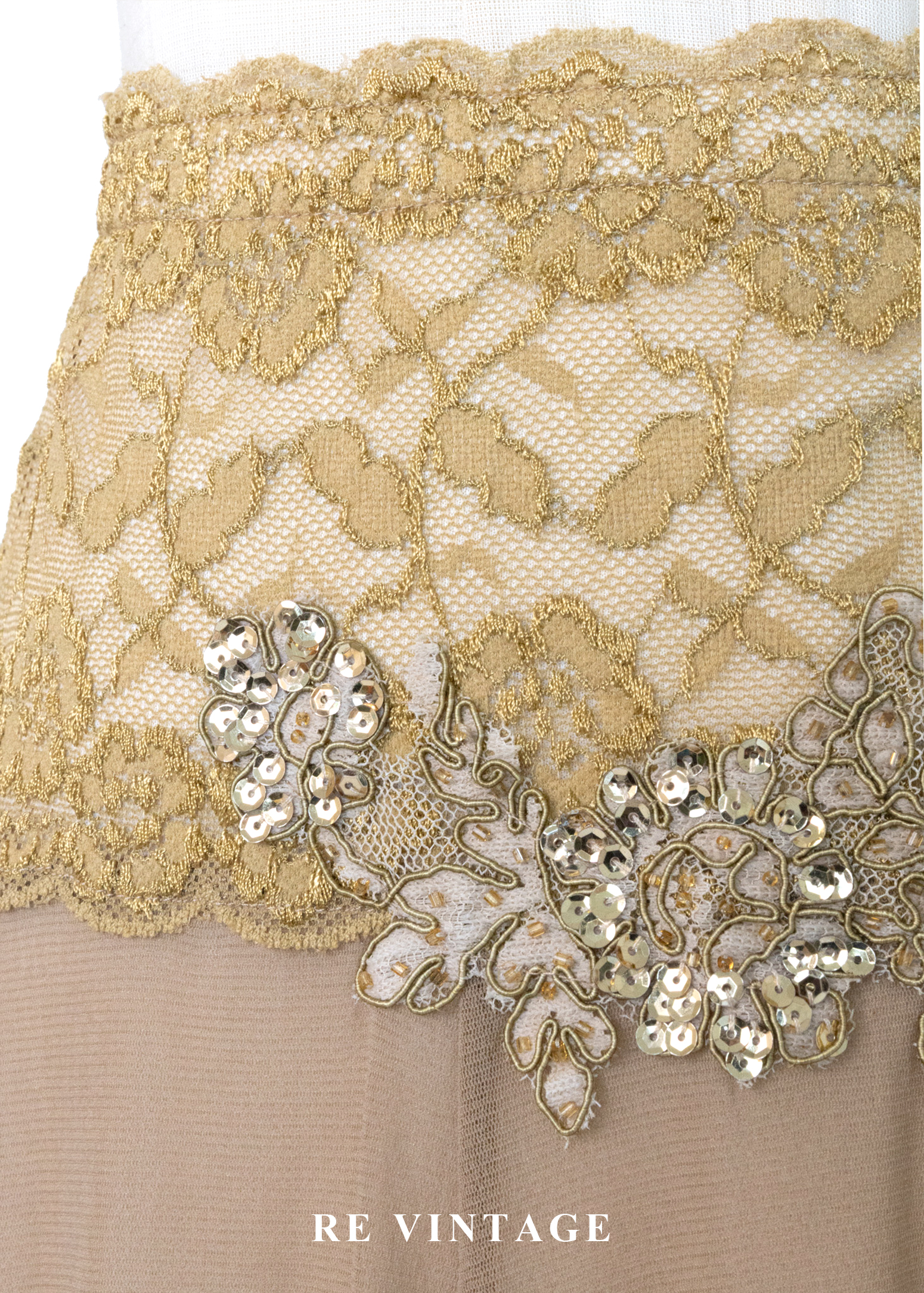 蜂蜜月光柔紗亮片美裙(22-27")5