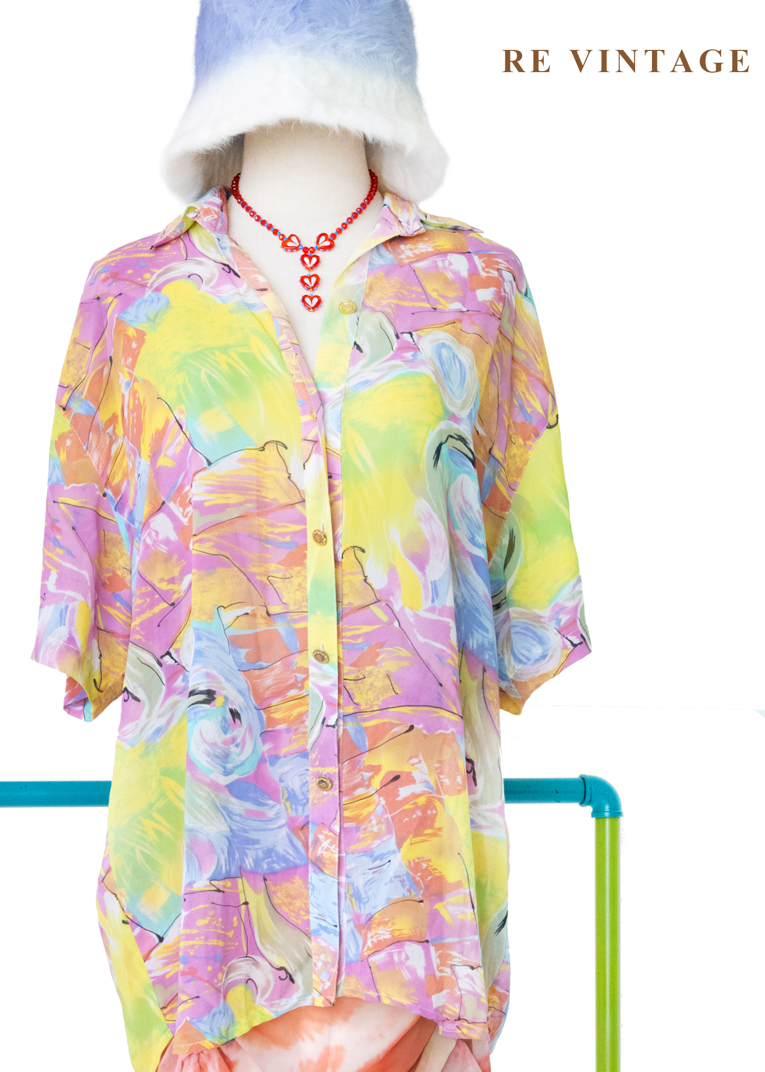 印象派的晨曦 - 彩繪水彩藝術襯衫7