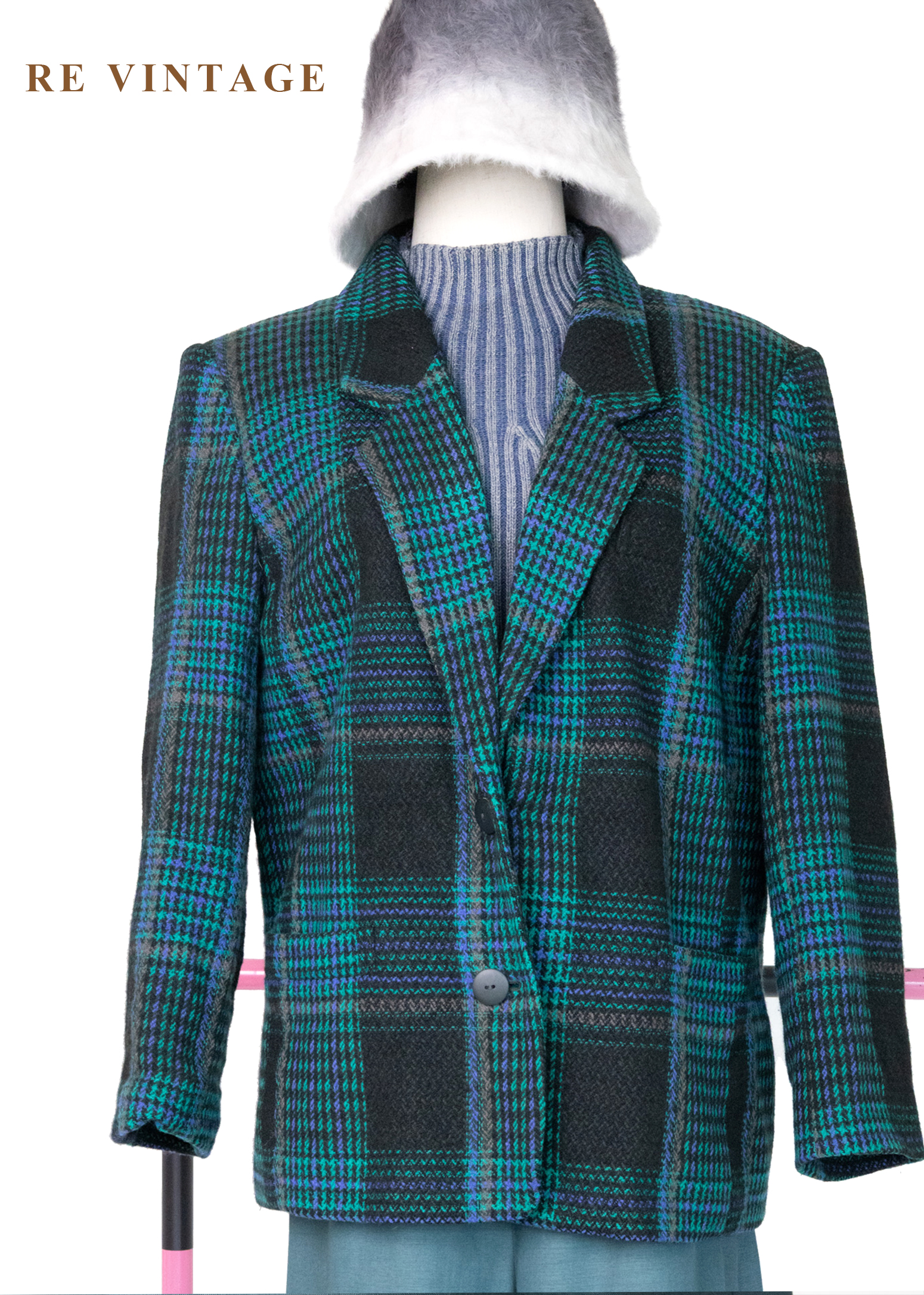 極光格律霓虹編織西裝外套5