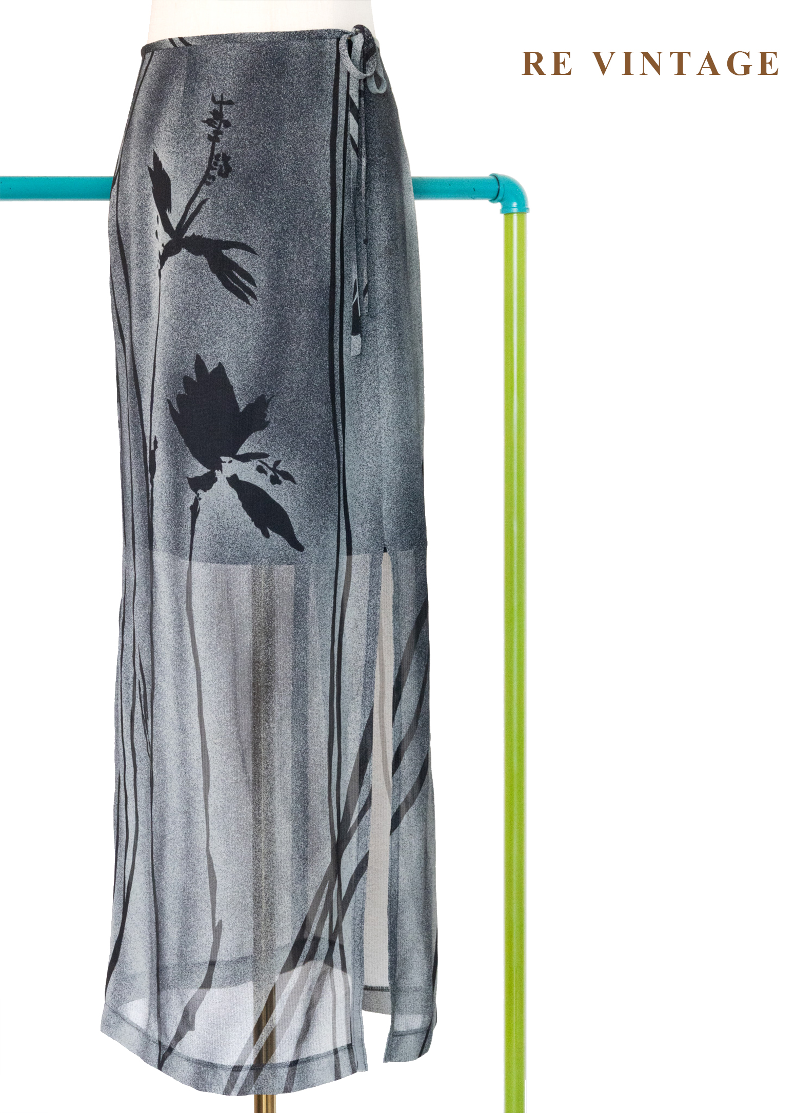 墨色流轉空靈氣質長裙(28")1