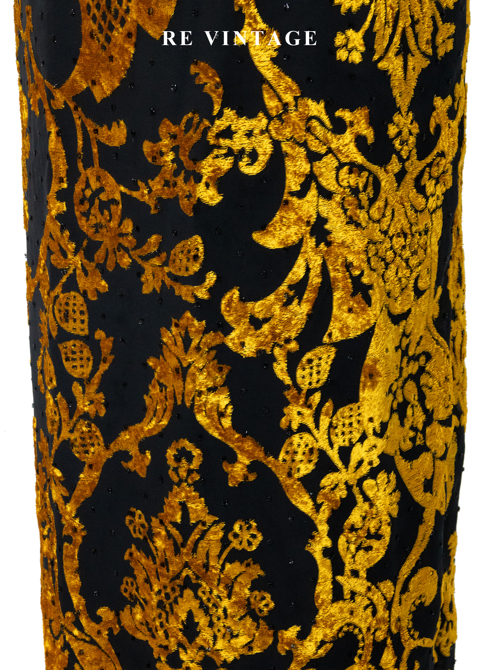 宮廷金碧輝煌繁花圖騰長裙(30")5