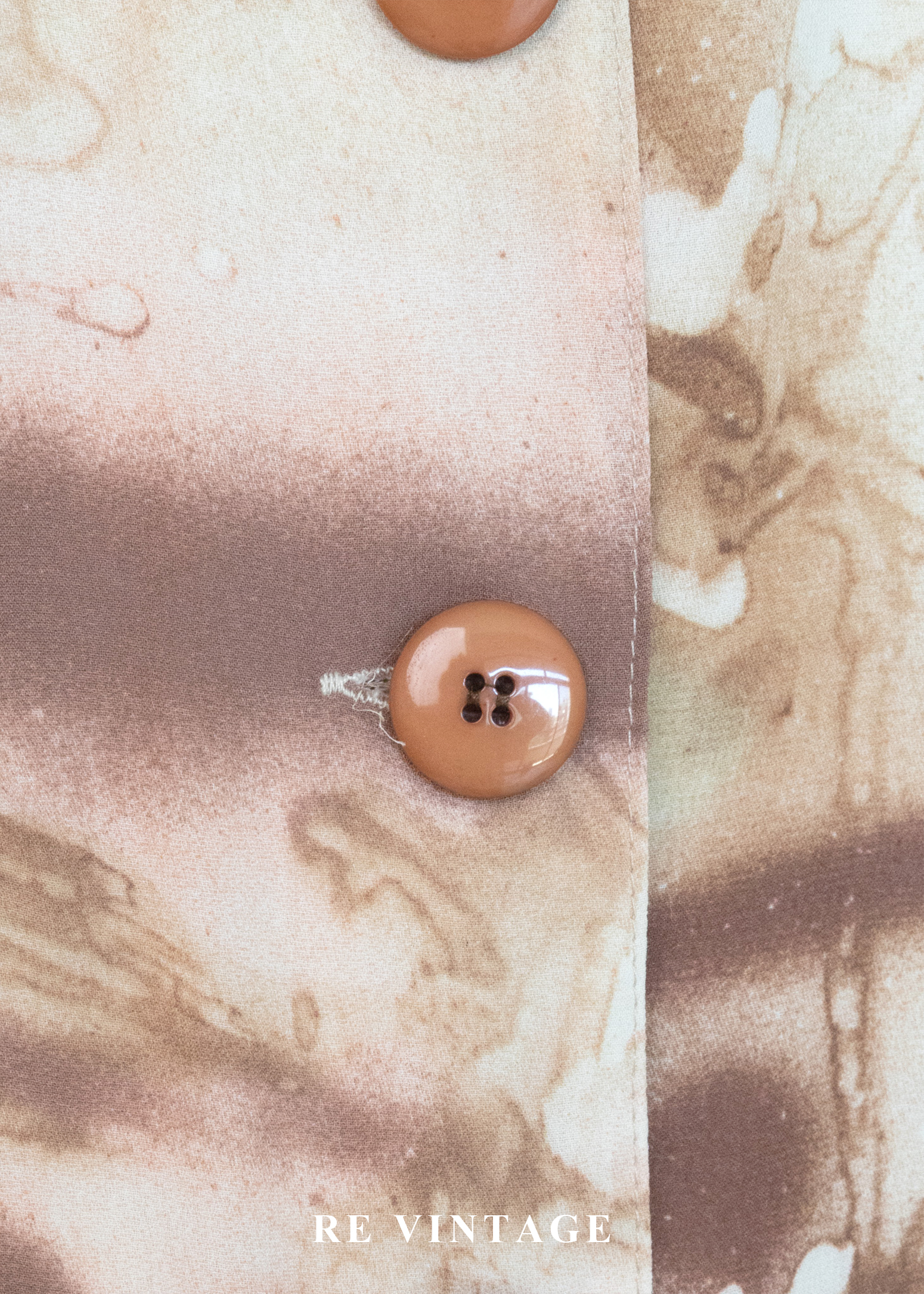 奶油咖啡暈染繞頸長洋裝9